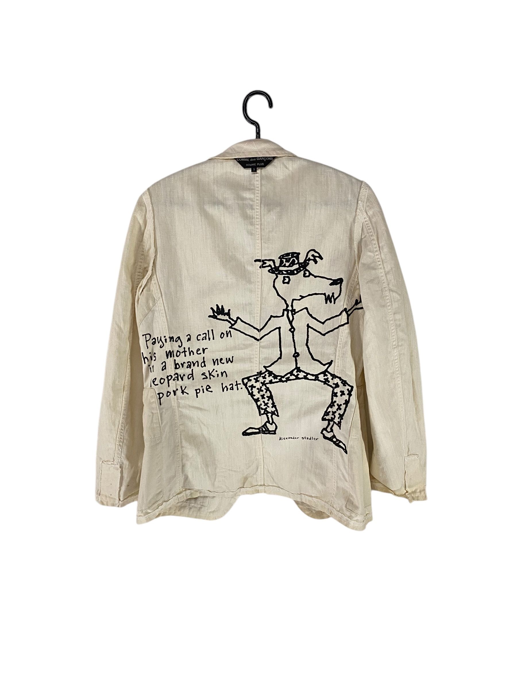 Comme des Garcons Homme Plus SS03 Cdgh X Alex Stadler printed lined works jacket Size US S / EU 44-46 / 1 - 1 Thumbnail