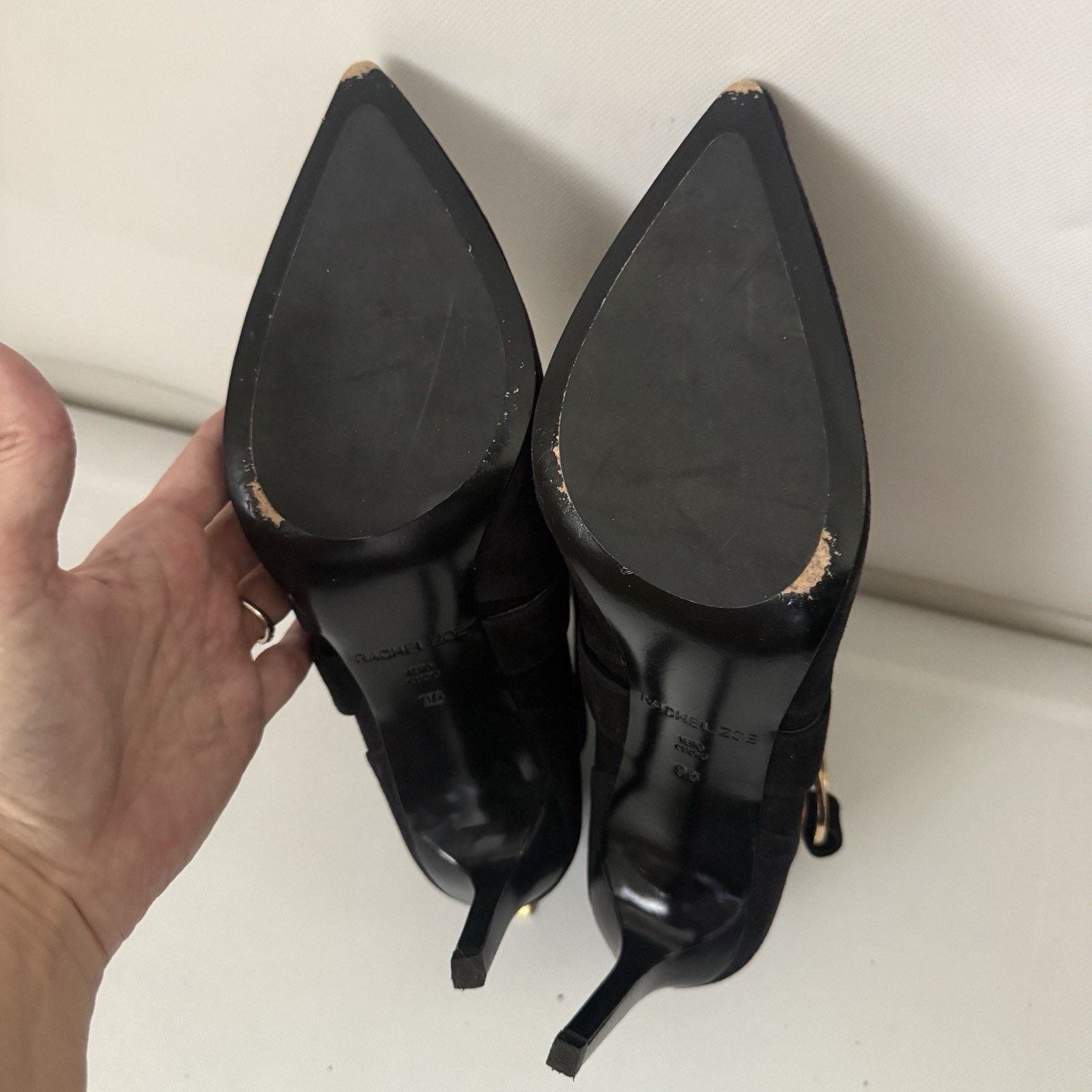 Rachel Zoe Rachel Zoe Suede Heel Bootie Buckle Ankle Sophisticated City Size US 9.5 / IT 39.5 - 8 Thumbnail