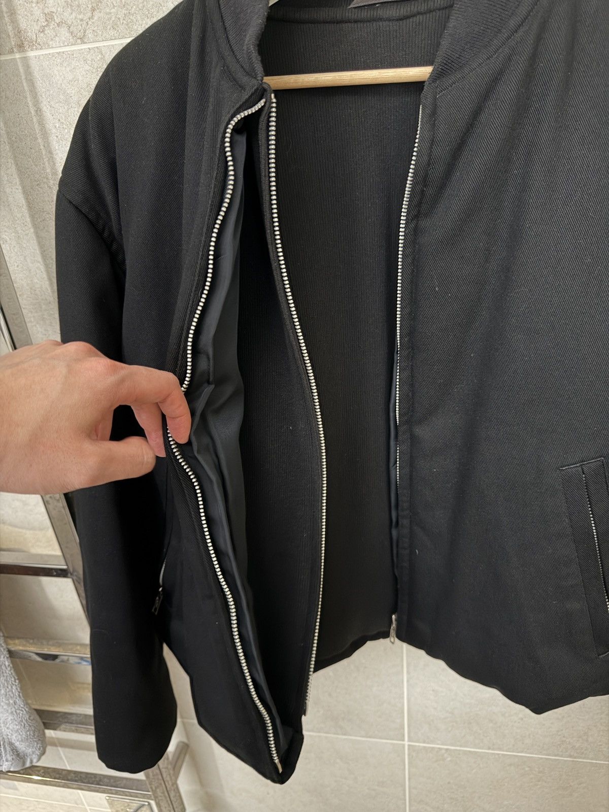 Comme des Garcons Homme Archive Comme Des Garçons Homme 1994 Dual Zipper Bomber Size US M / EU 48-50 / 2 - 2 Thumbnail
