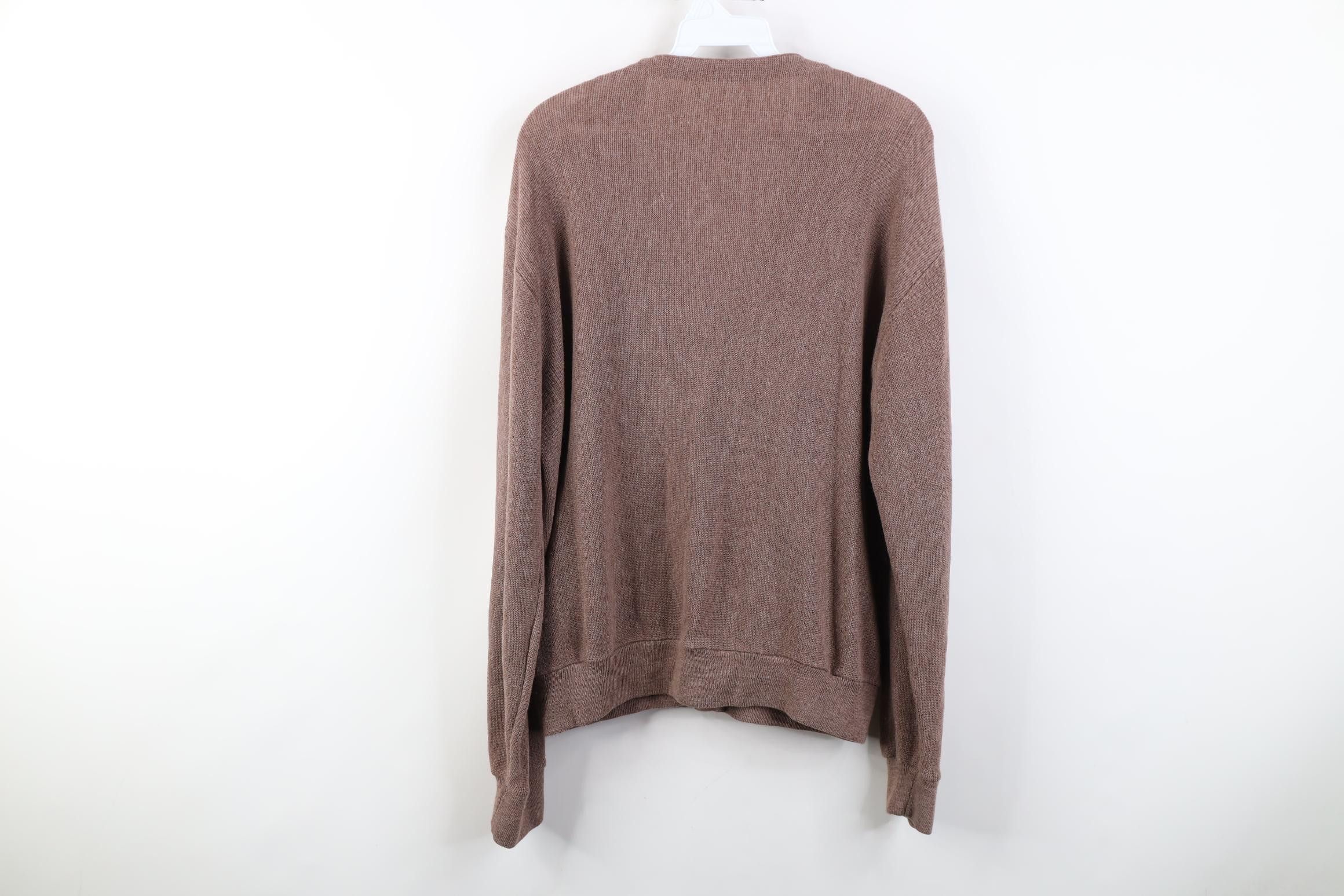 Vintage Vintage 60s Streetwear Cobain Knit Cardigan Sweater Brown Size US M / EU 48-50 / 2 - 9 Thumbnail