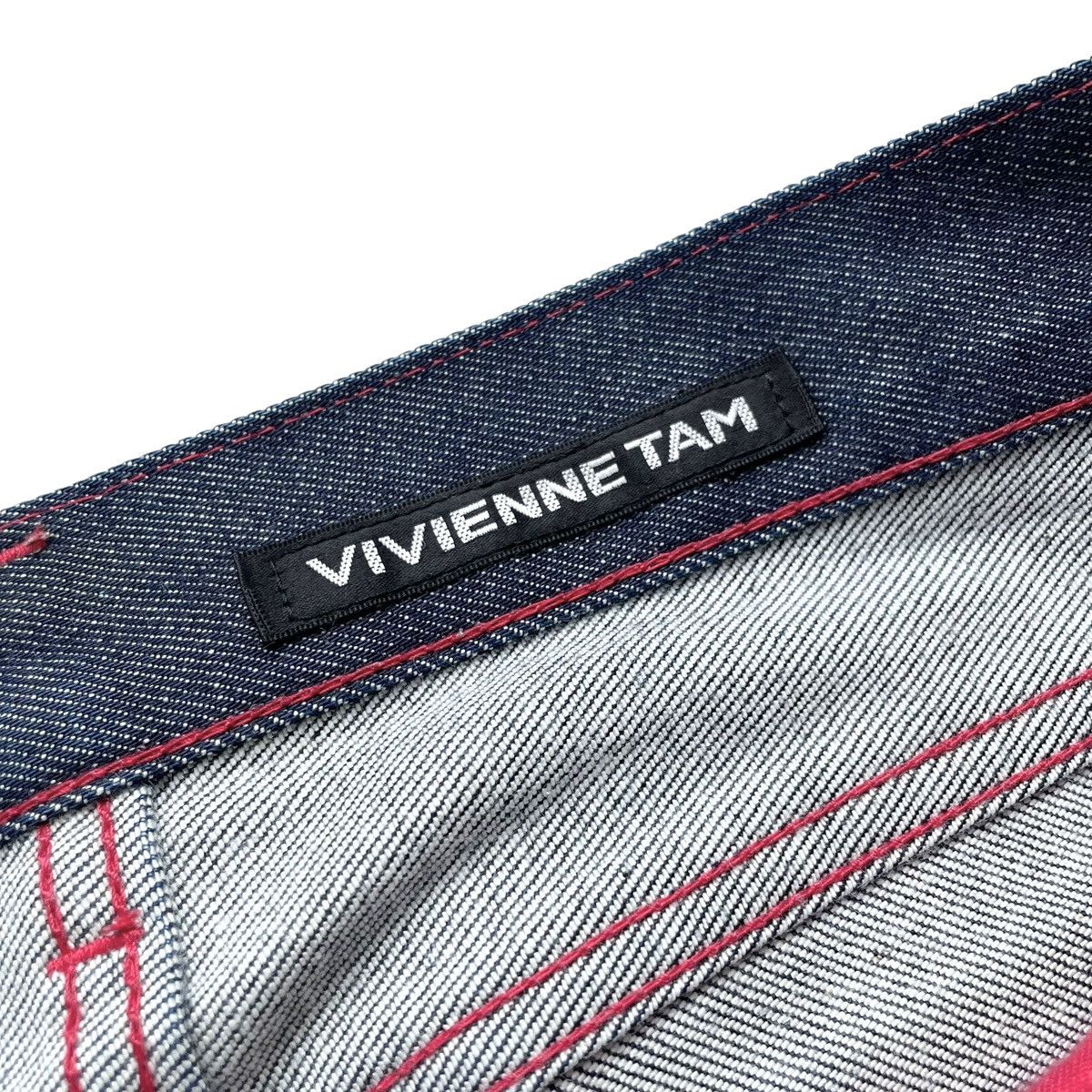 Vivienne Tam Vivienne Tam New York Designer Raw Indigo Denim Jeans Size 29" - 13 Thumbnail