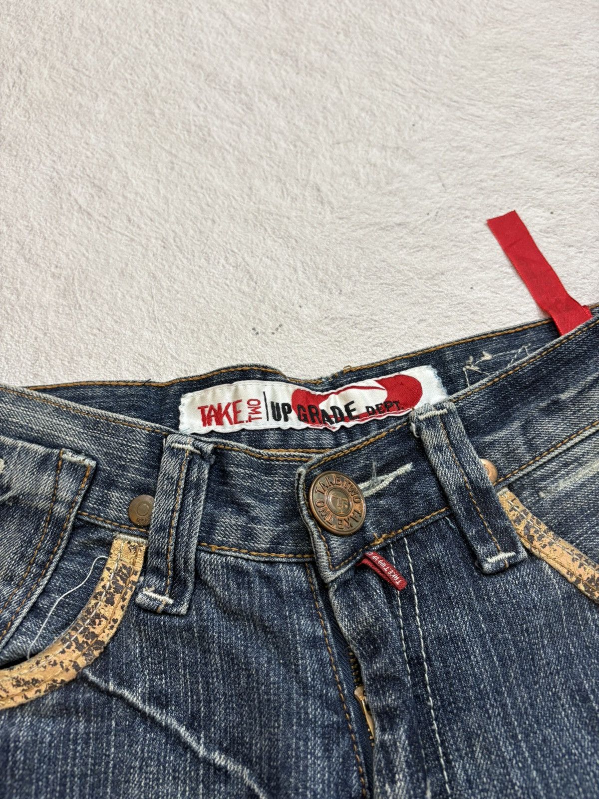 Kapital 2000s take two Japan bootcut wash Denim y2k style Size US 28 / EU 44 - 4 Thumbnail