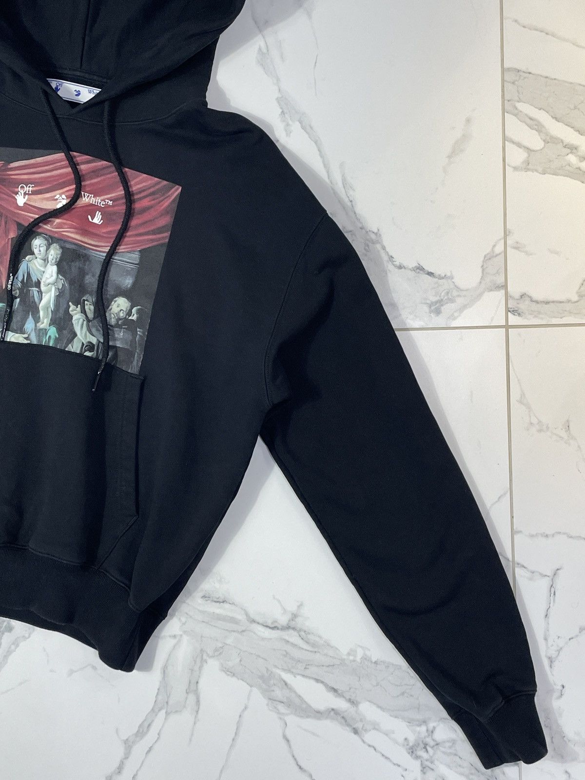 Off-White Off-White Men's Caravaggio Print Hoodie Black Size US S / EU 44-46 / 1 - 2 Thumbnail
