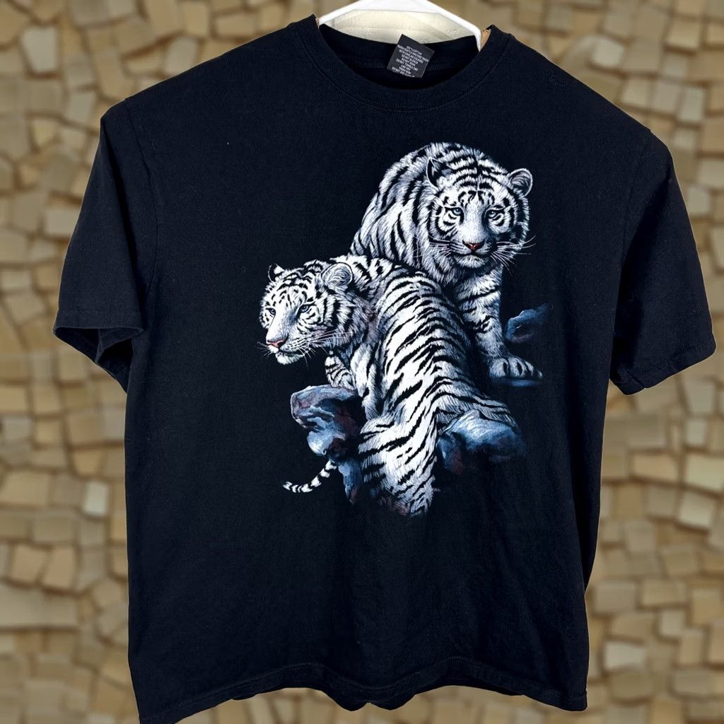 Doublet VINTAGE Hot Rock Shirt Tiger Graphic T Shirt Black XXL 2000s Double Sided Mens Size US XXL / EU 58 / 5 - 1 Thumbnail