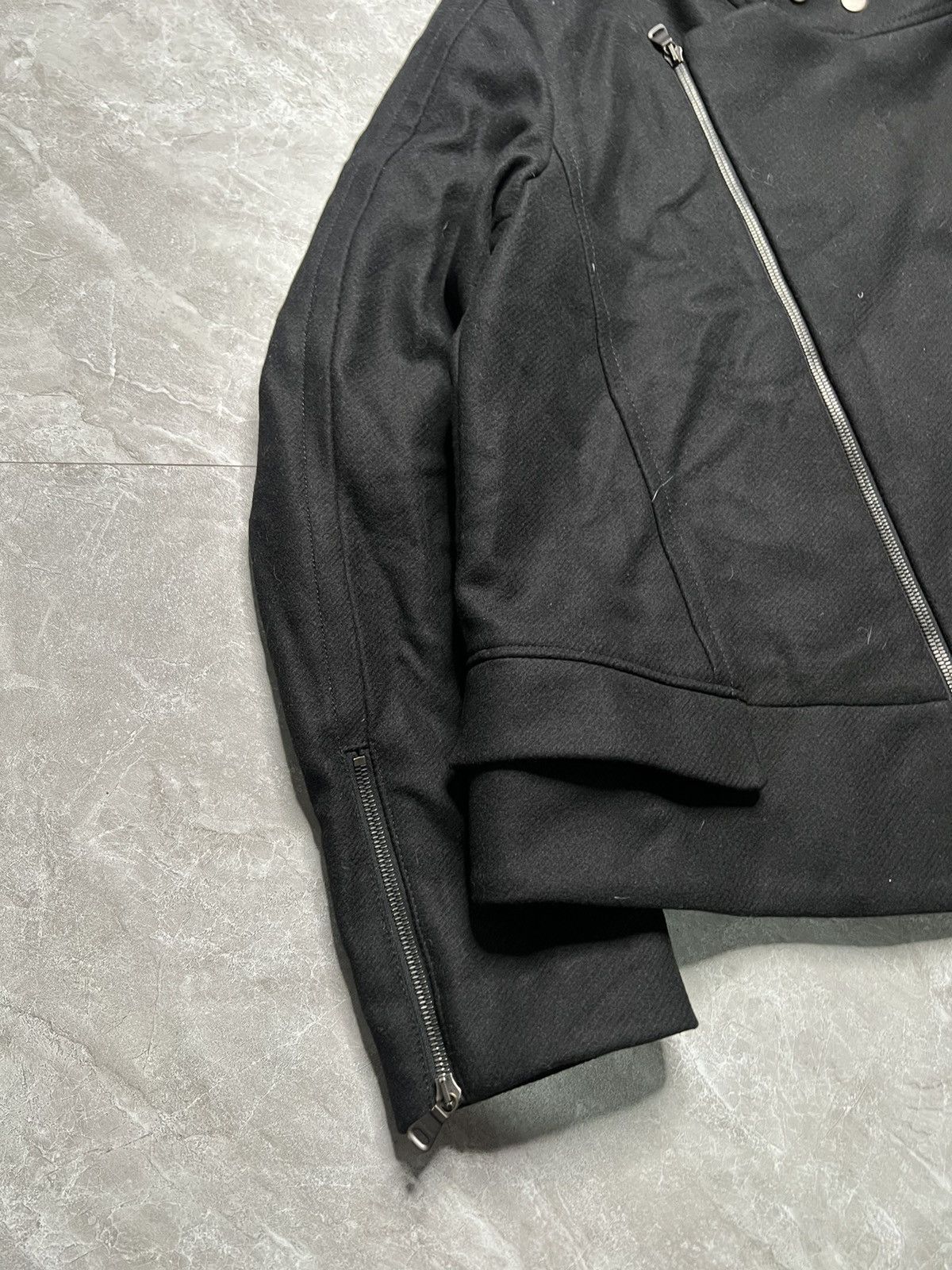 Hugo Boss Hugo Boss Melton Wool Nylon Blend Motorcycle Jacket Size US L / EU 52-54 / 3 - 2 Thumbnail