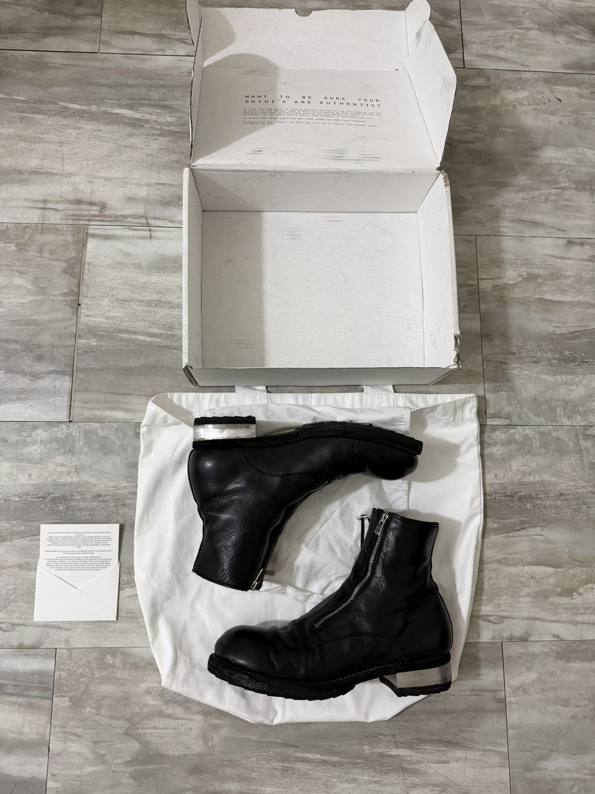 Guidi GR07FZI Double Front Zip Metal Heel Matrix Boots