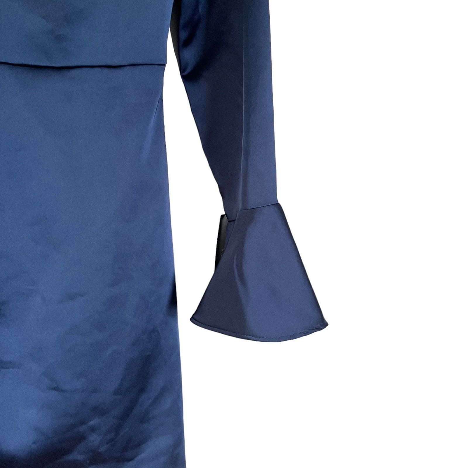 Zara Zara womens sateen open back dress bell sleeve Medium Size M / US 6-8 / IT 42-44 - 10 Thumbnail