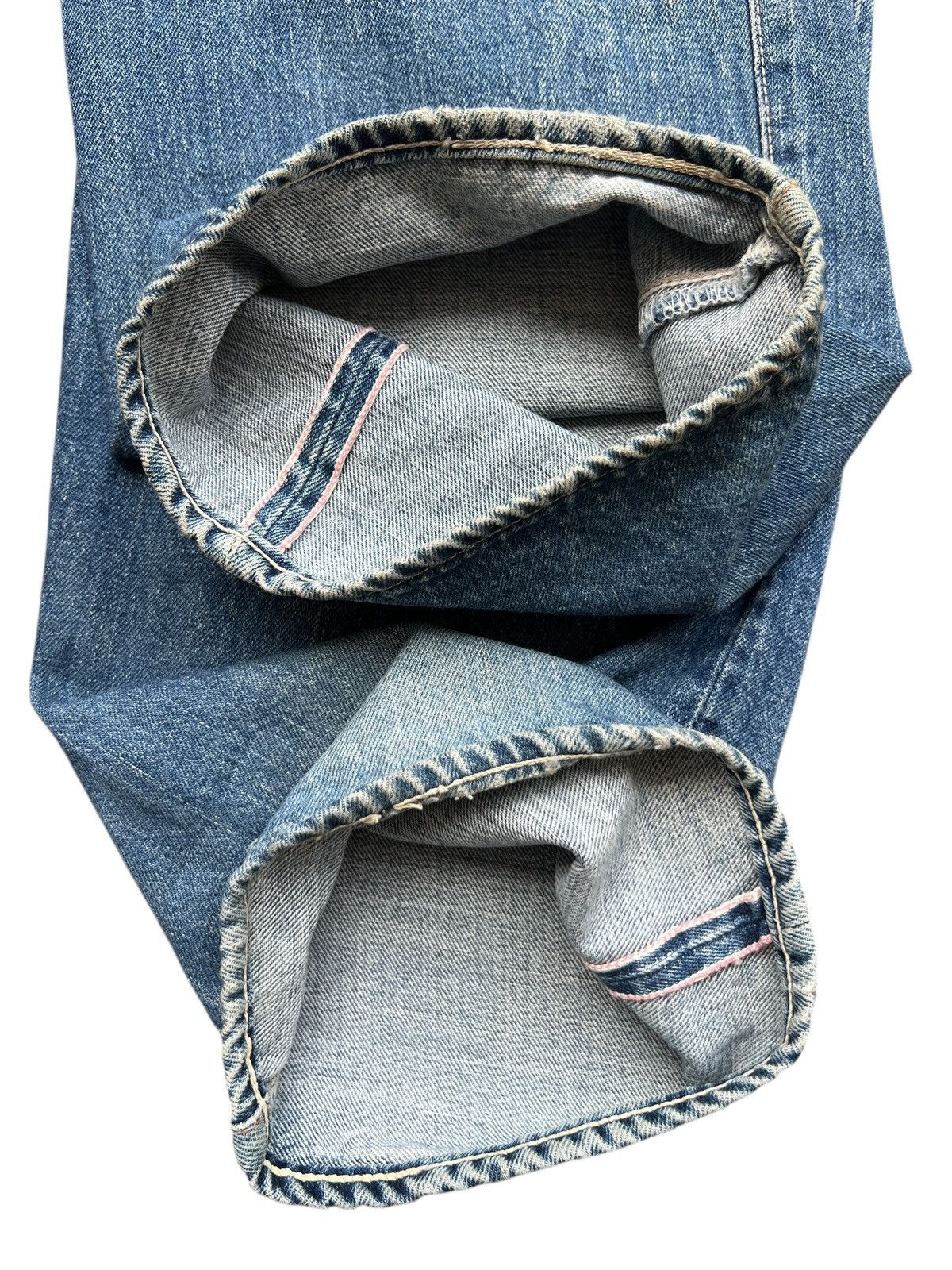 Edwin Vintage Edwin 505SR Selvedge Distressed Denim Jeans 32x34 Size US 32 / EU 48 - 6 Thumbnail