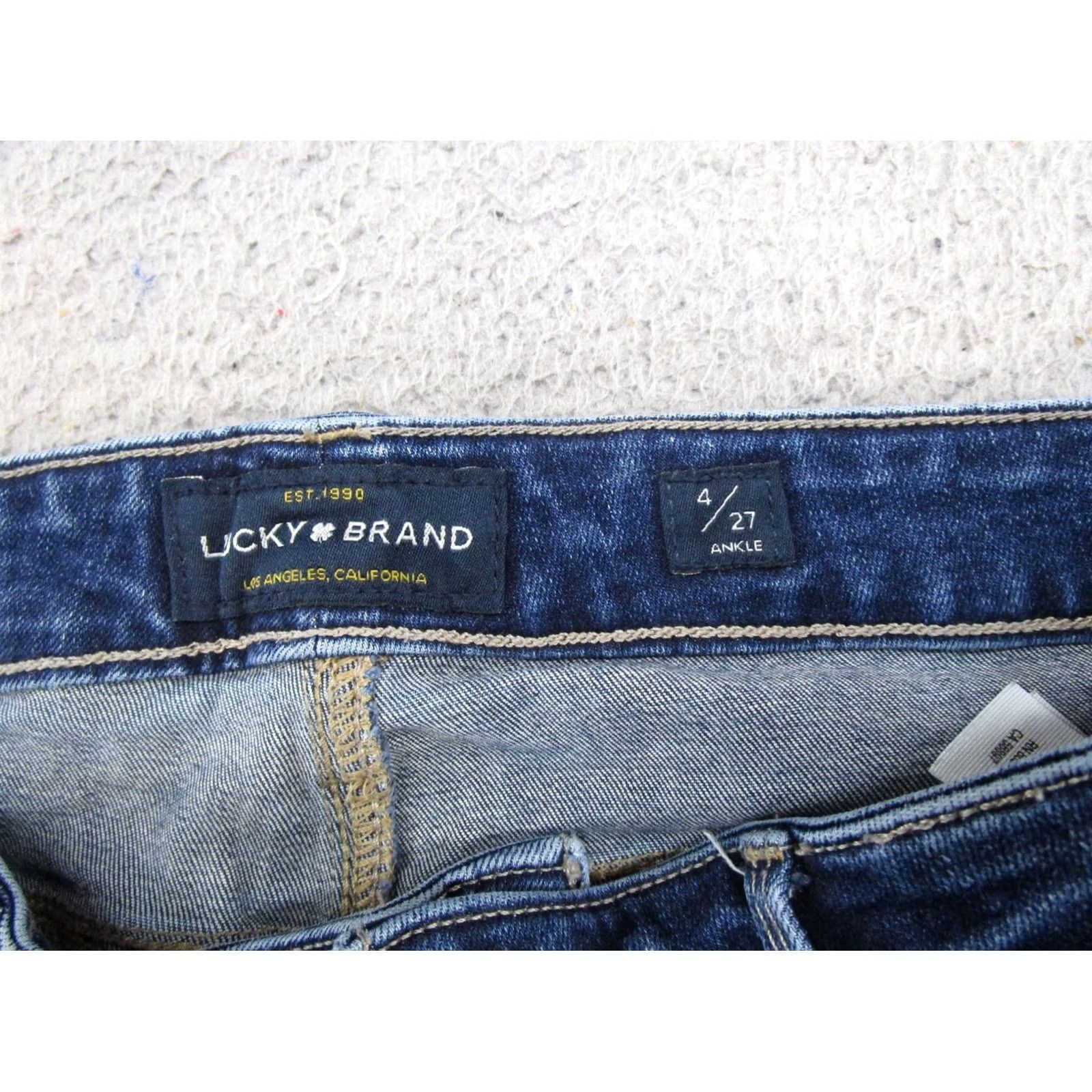 Lucky Brand Lucky Brand Hayden Skinny Jeans Women's Size 4 Blue Denim Stretch 5-Pocket Regular Rise Denim Shirt? Size 27" / US 4 / IT 40 - 4 Thumbnail
