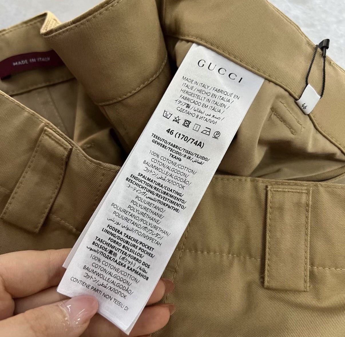Gucci Gucci Khaki Straight-Leg Trousers J41 Size US 30 / EU 46 - 4 Thumbnail