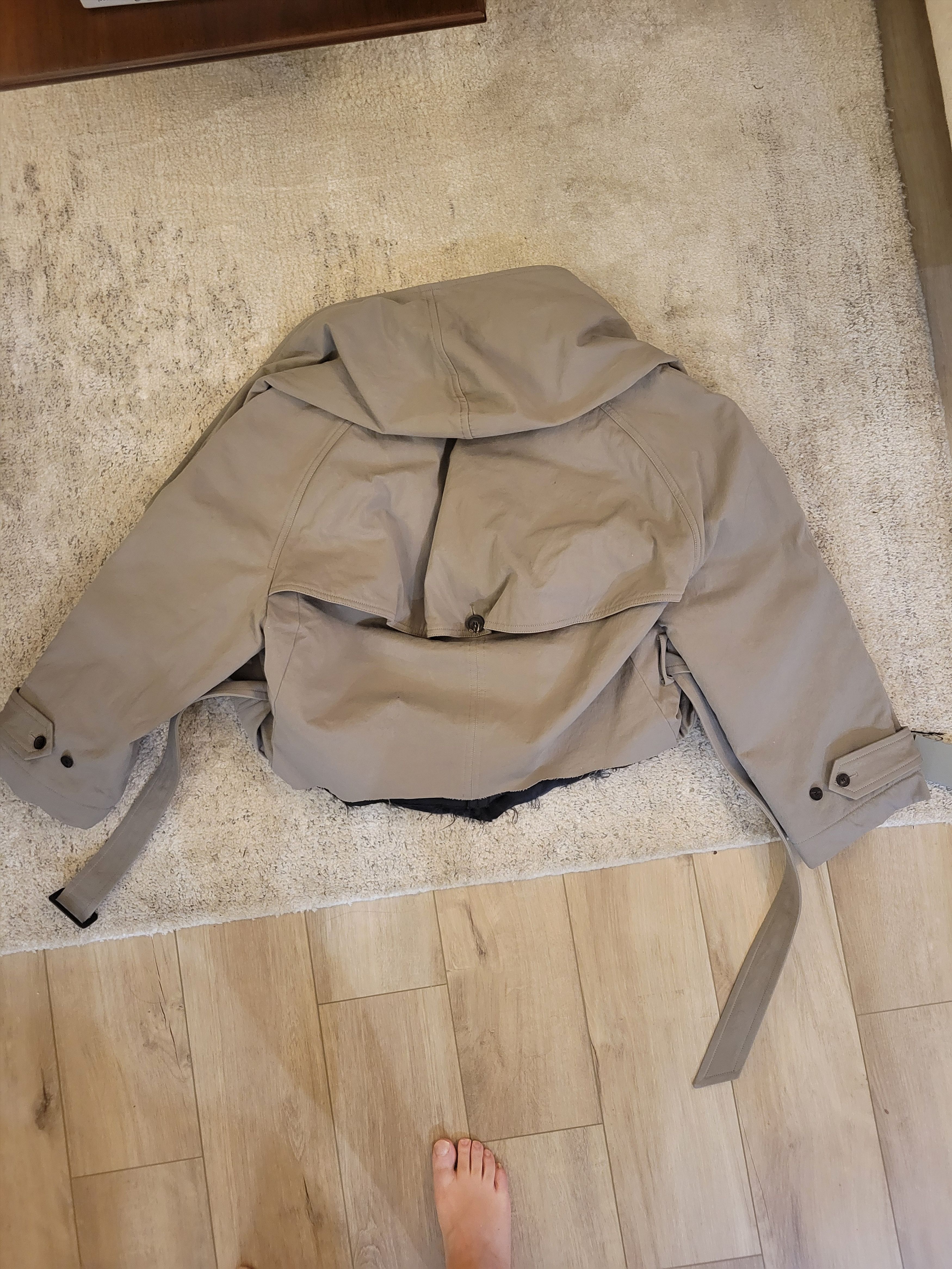 Balenciaga Flipped hooded trench Size XS / US 0-2 / IT 36-38 - 15 Thumbnail