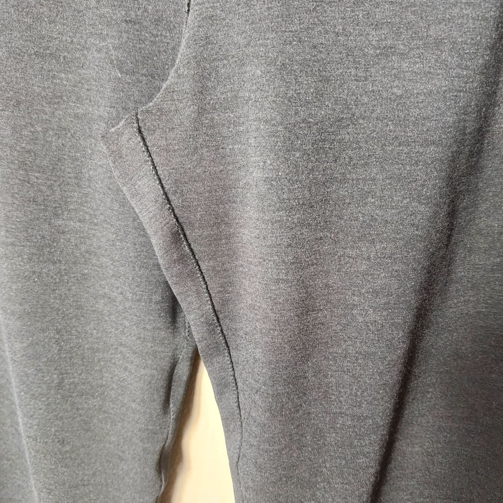 Vintage Betabrand Charcoal Gray Yoga Dress Straight Leg Pull-on Pants L Womens Dress Pants Gray Size 36" / US 14 / IT 50 - 3 Thumbnail