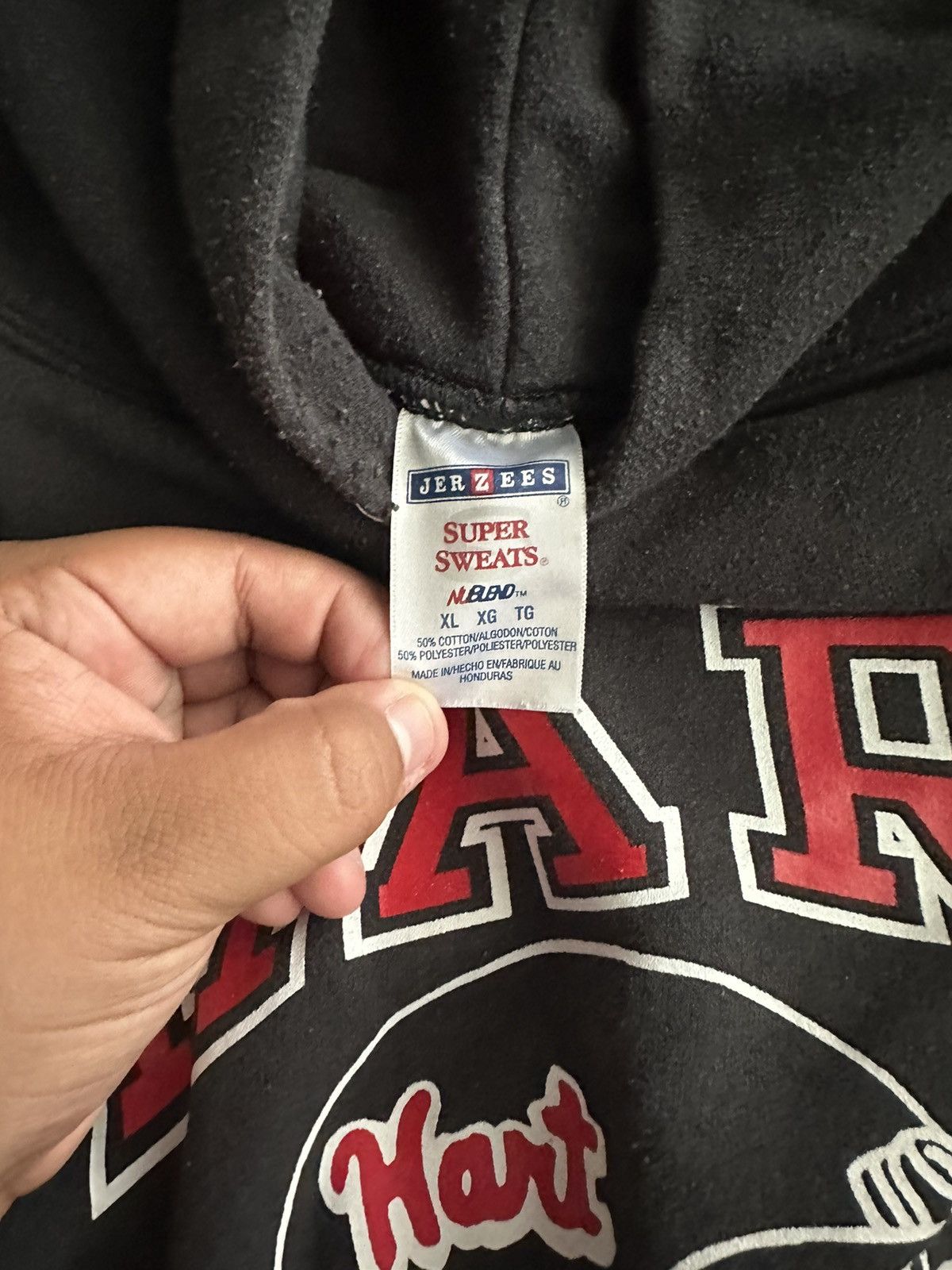 Vintage Vintage Jerzees Hoodie Size US XL / EU 56 / 4 - 3 Thumbnail
