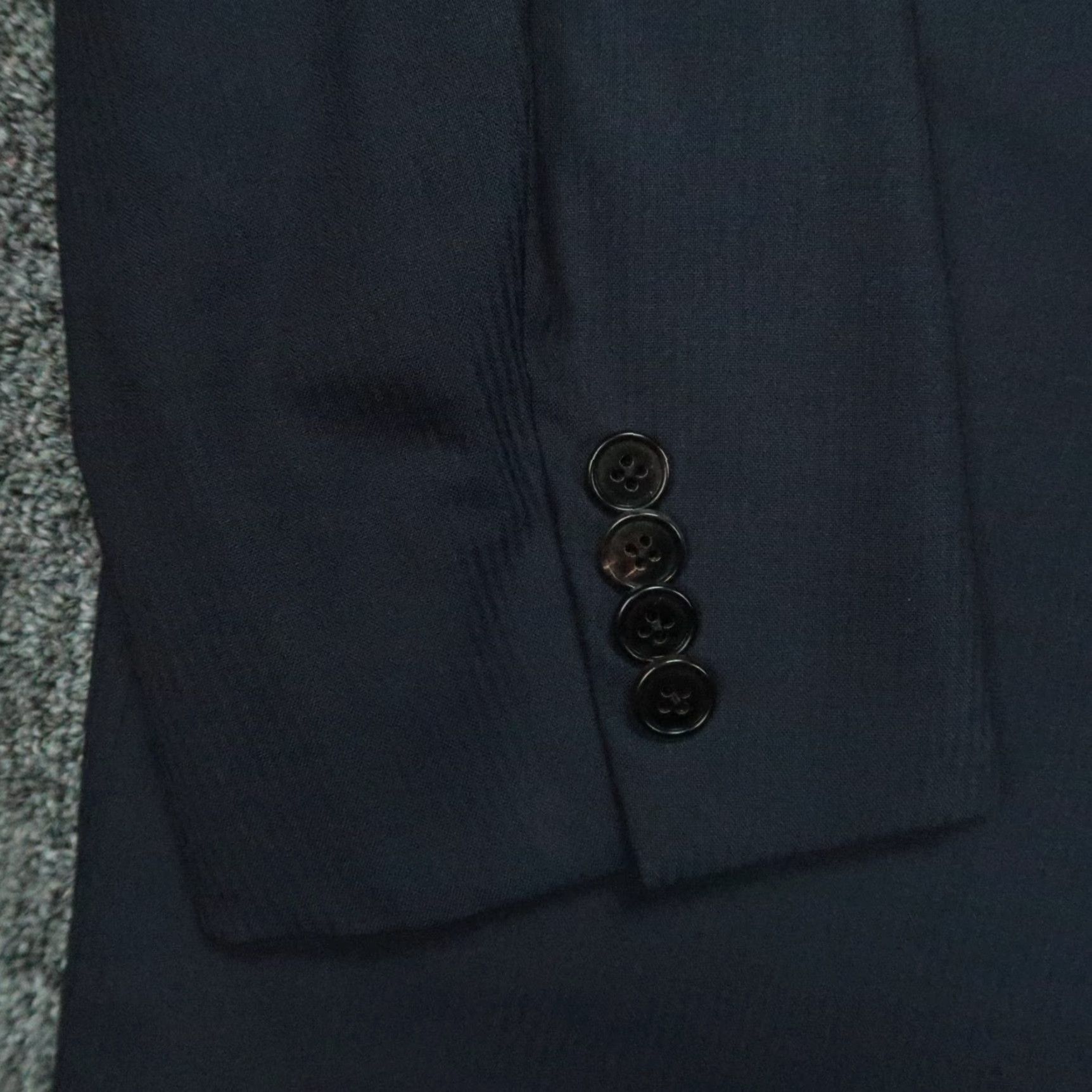 Ermenegildo Zegna Ermenegildo Zegna Blazer Mens 44R Blue Wool 2 Piece Jacket Single-Breasted Notch Lapel Dress Coat Size 44R - 3 Thumbnail