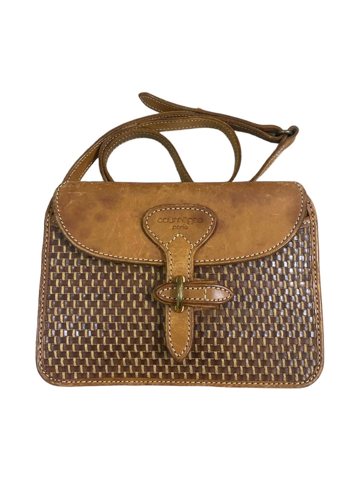 Andre Courreges × Courreges Vintage Mini Box Courreges Crossbody Sling Bag Size ONE SIZE - 1 Thumbnail