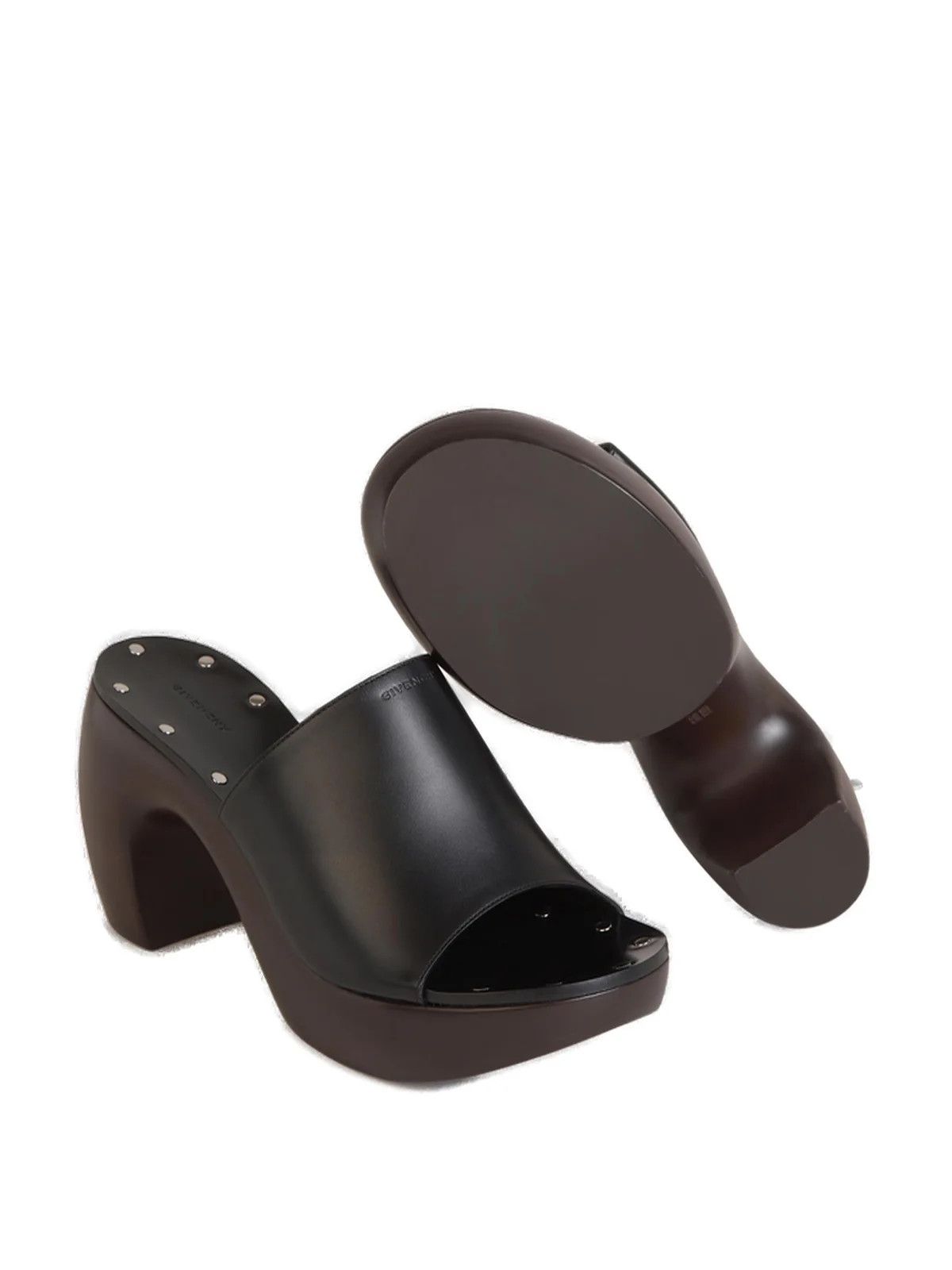 o1srvl11e0524 Clog Sandals in Brown/Black