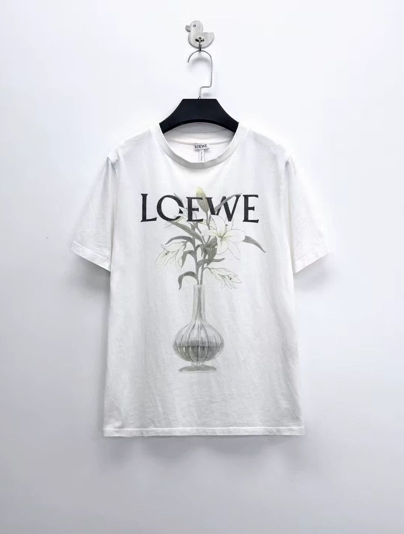 Loewe LOEWE Narcissus letter logo short sleeve Size S / US 4 / IT 40 - 1 Thumbnail