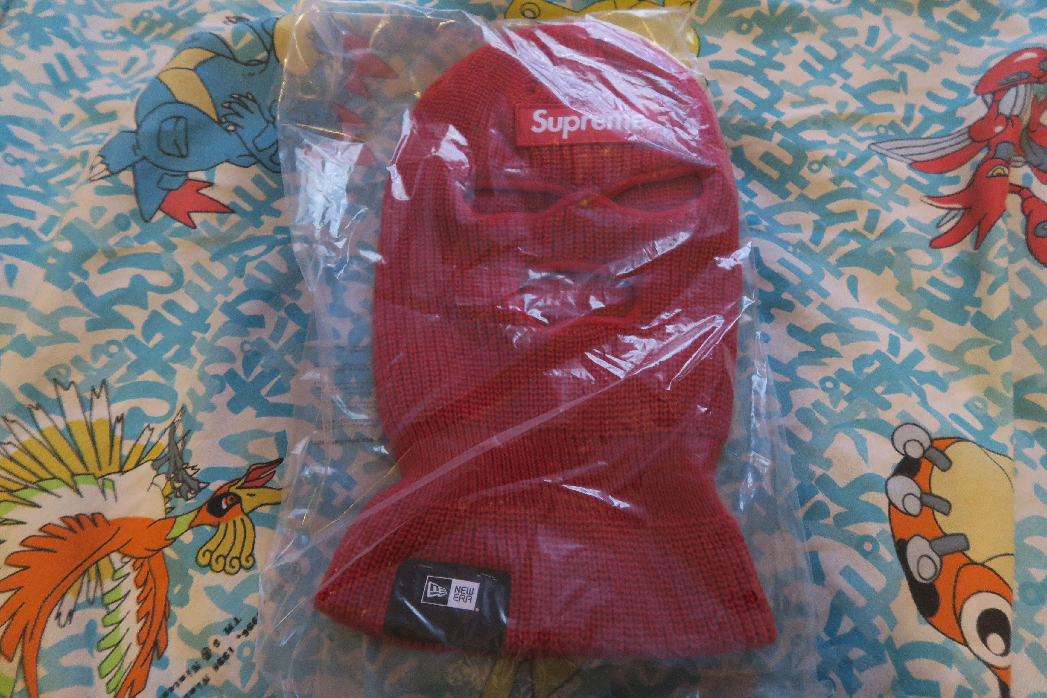 New Era × Supreme Supreme New Era Box Logo Balaclava FW24 Red Size ONE SIZE - 2 Thumbnail