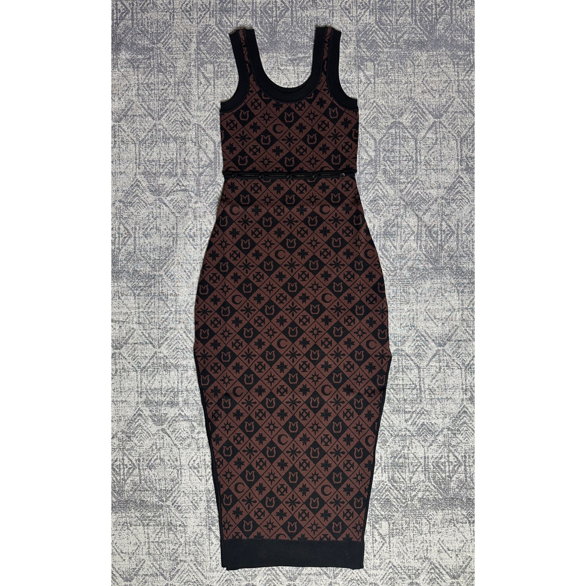 Nanushka Nanushka Maves Knitted Midi Dress With Buttons Size L / US 10 / IT 46 - 1 Thumbnail