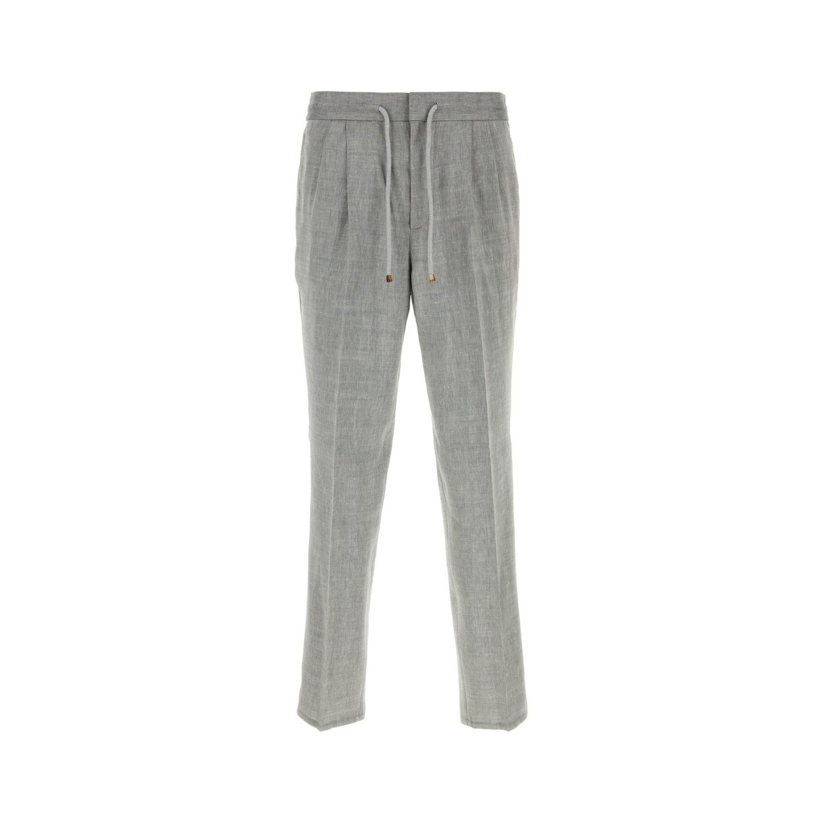 Brunello Cucinelli BRUNELLO CUCINELLI Grey Linen Blend Pants New & Authentic (M Size US 32 / EU 48 - 1 Thumbnail