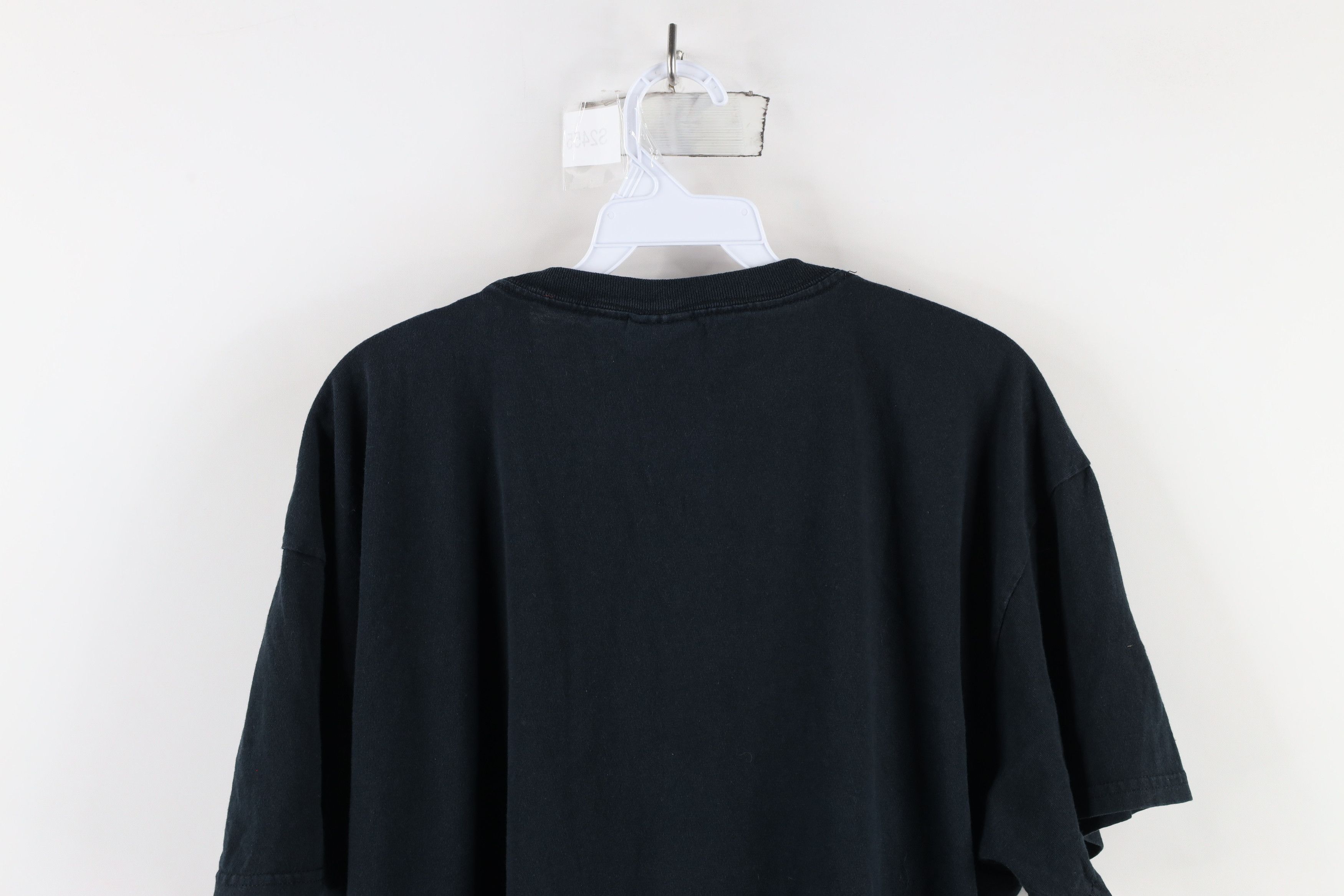 Vintage Vintage 90s Streetwear Heavyweight Cotton T-Shirt Black Size US XL / EU 56 / 4 - 8 Thumbnail