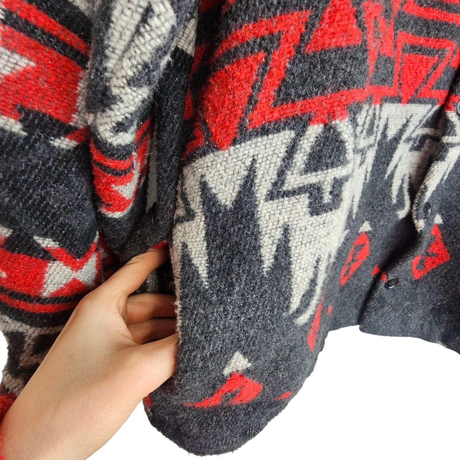 True Grit True Grit Big Mesa Chimayo Aztec Southwestern Wool Jacket Size US L / EU 52-54 / 3 - 4 Thumbnail