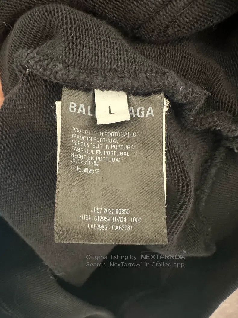 Balenciaga Balenciaga Letter Embroidered Hooded Sweatshirt Women's Size M / US 6-8 / IT 42-44 - 4 Thumbnail