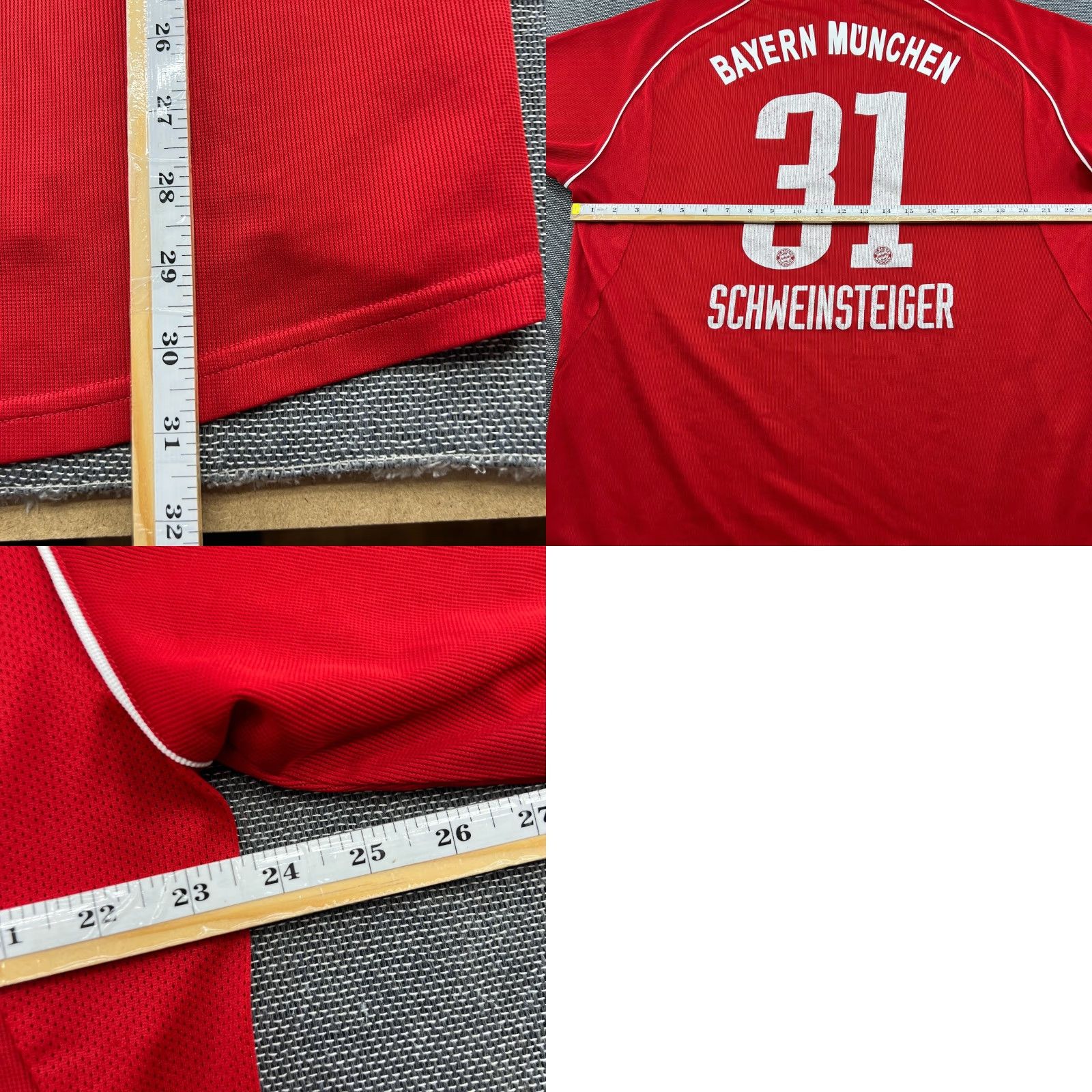Adidas adidas Bayern Munich Jersey Football Mens XL Red Short Sleeve T-Shirt 2005 2006 Home Schweinsteiger Team Jersey Mens Size US XL / EU 56 / 4 - 10 Thumbnail