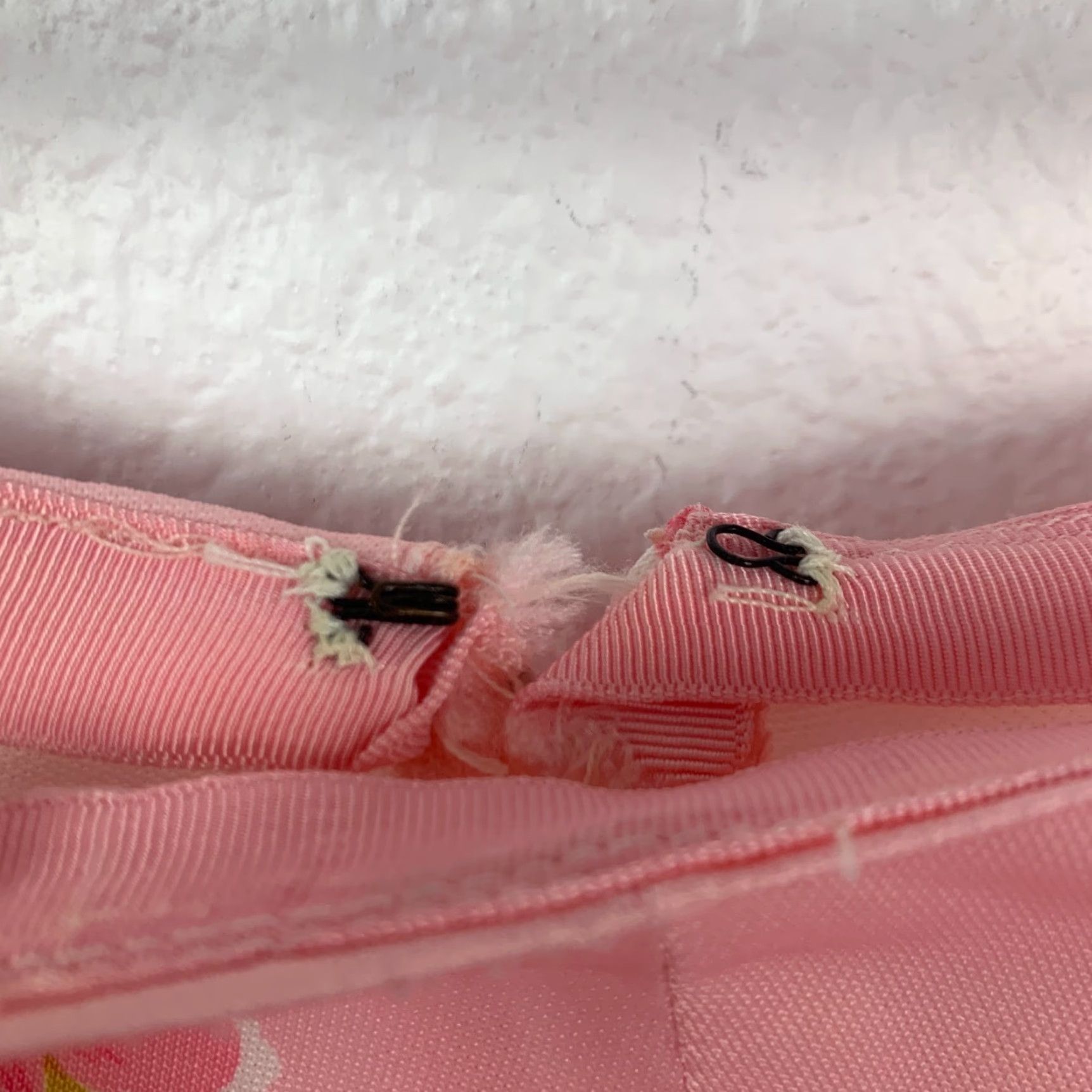 Pinko VINTAGE Handmade Pink Mrs Maisel Skirt Floral Outfit Zip Shirt Chest 33" Women 70s 1970s Polyester Blend Size S / US 4 / IT 40 - 4 Thumbnail