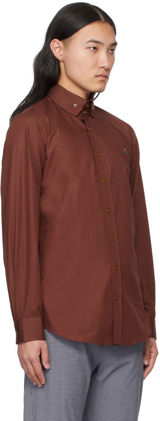 Vivienne Westwood o1f1d3z0525 Poplin Shirt in Brown Size US S / EU 44-46 / 1 - 2 Thumbnail