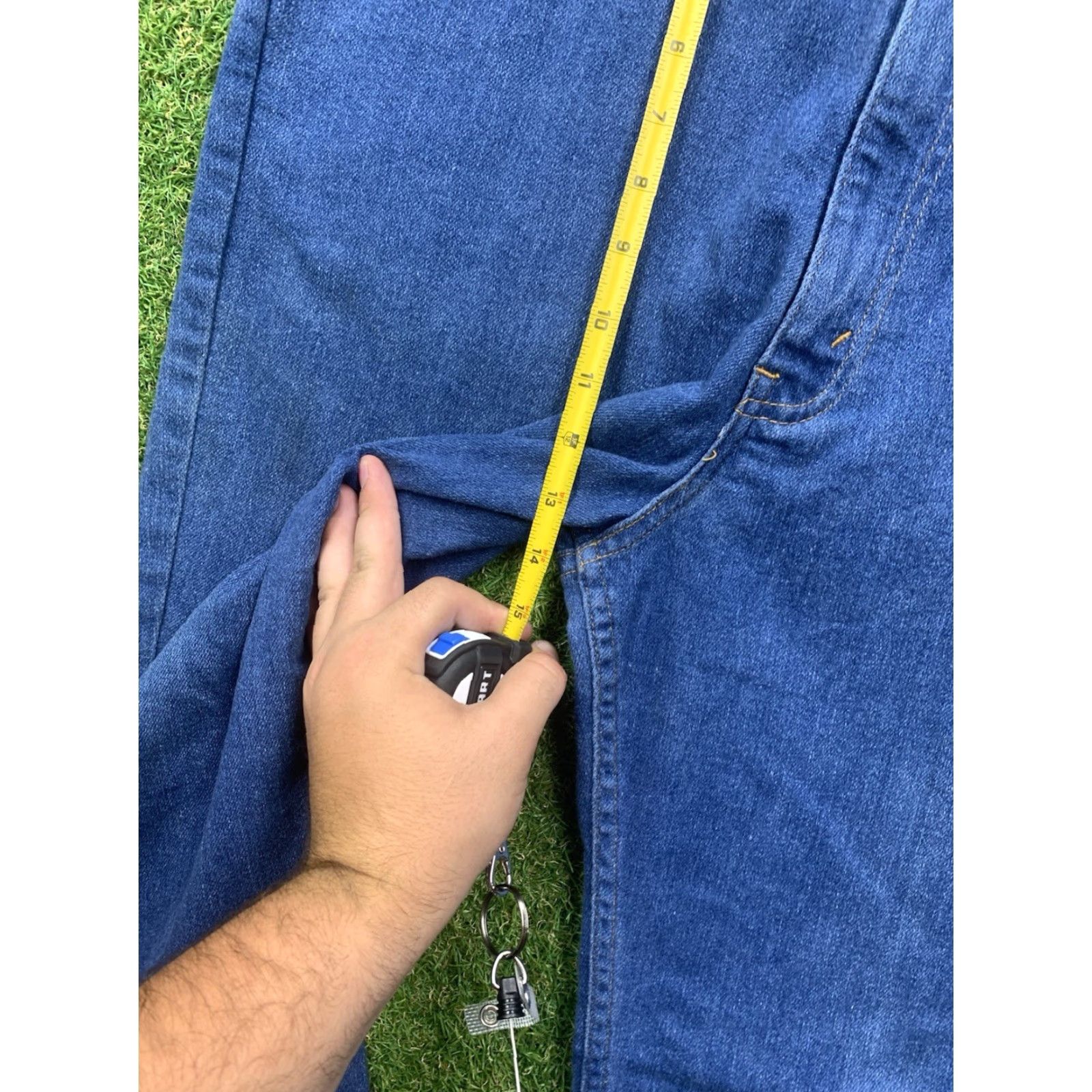 Levi's VINTAGE Levi's Jeans 40x30 Levi's 977 5-Pocket Denim Blue Regular Straight Mens 90s 977 Model Jeans Size US 40 / EU 56 - 6 Thumbnail