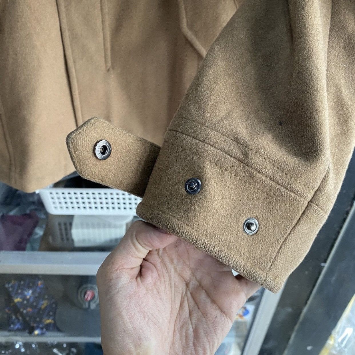 Katharine Hamnett London Vintage Katharine Hamnett London Wool Funnel NeckFieldJacket Size US L / EU 52-54 / 3 - 7 Thumbnail