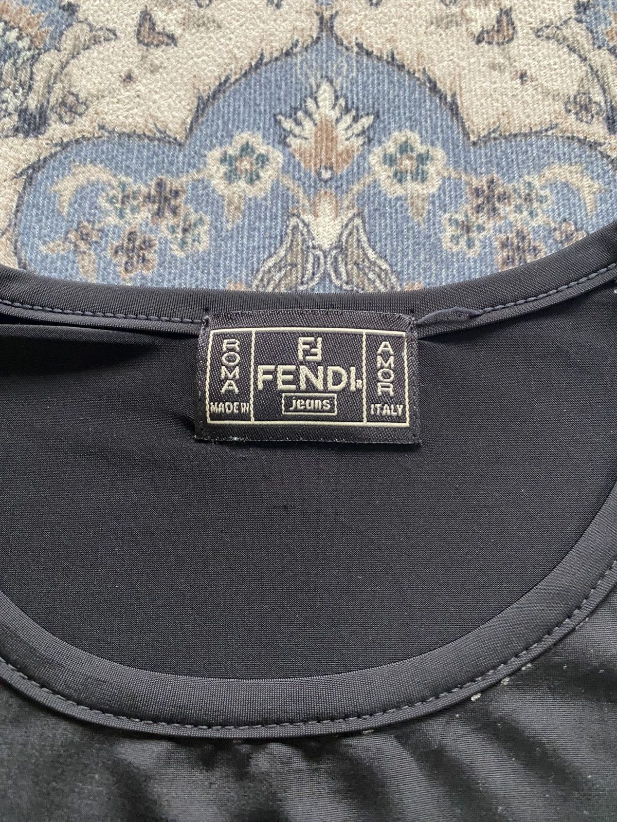 Fendi VINTAGE FENDI JEANS BLACK EMBROIDERY SHIRT BLINK 90s ITALY Size S / US 4 / IT 40 - 7 Thumbnail
