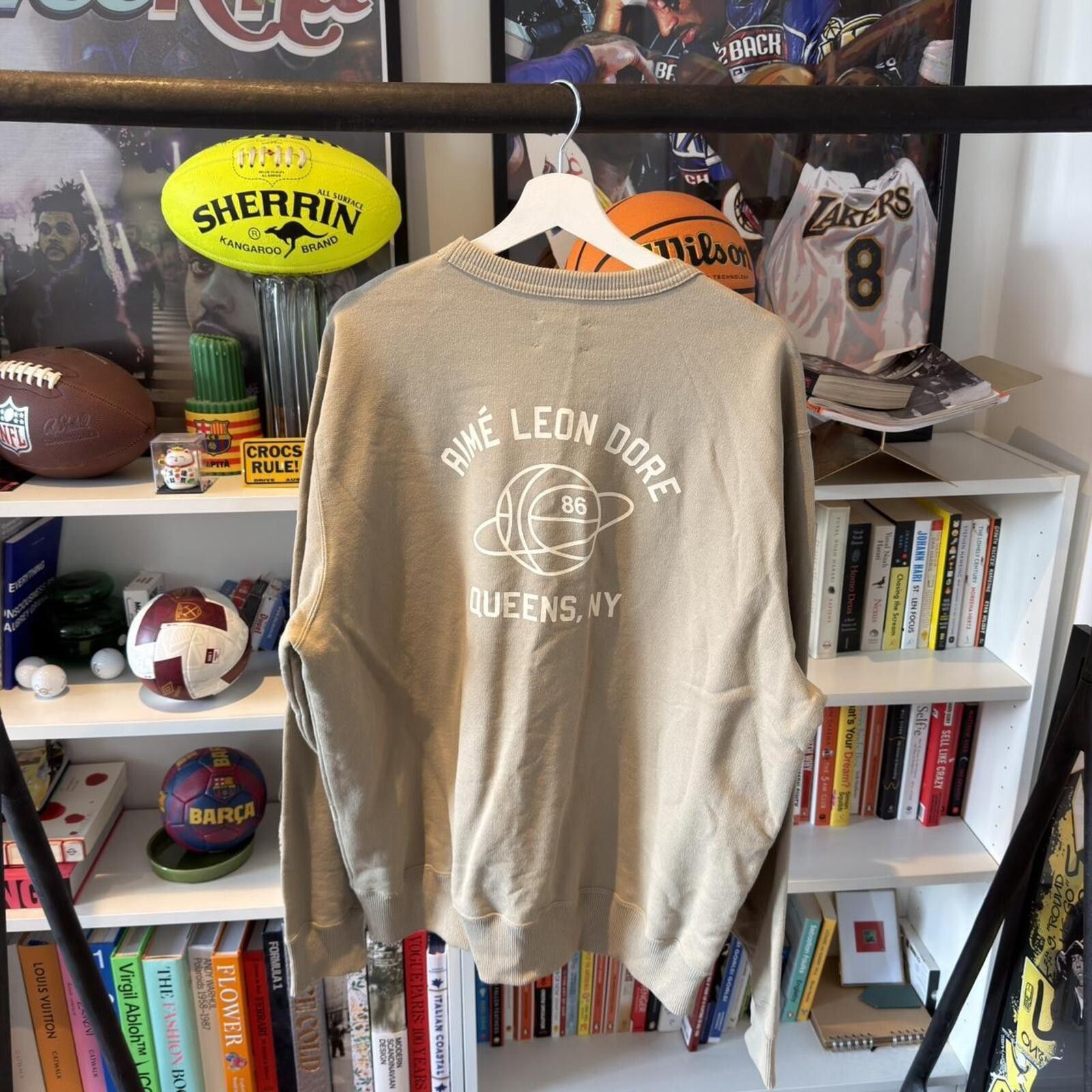 Aime Leon Dore Aime Leon Dore brown queens NY sweatshirt Size XL Size US XL / EU 56 / 4 - 4 Thumbnail