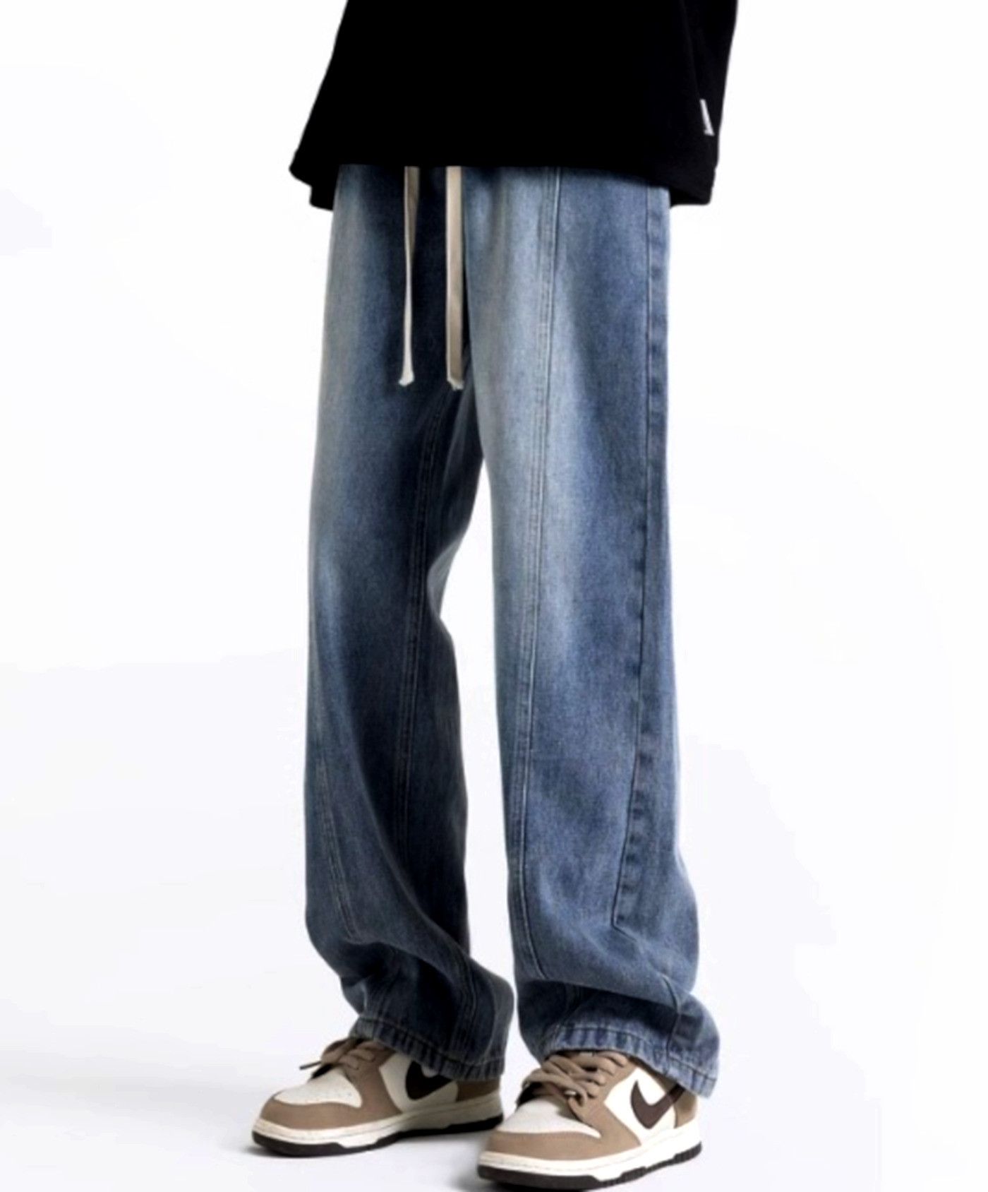 Designer × Japanese Brand × Vintage Vintage Punk Drawstring Washed Oversize Pants Streetwear Size US 32 / EU 48 - 1 Thumbnail