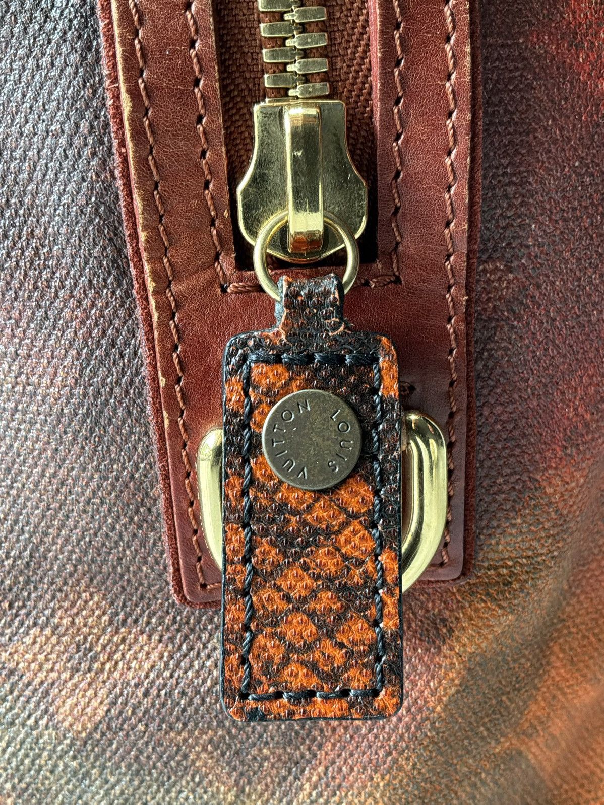 Louis Vuitton Louis Vuitton x Richard Prince - Red Mono/Snakeskin Handbag Size ONE SIZE - 17 Thumbnail