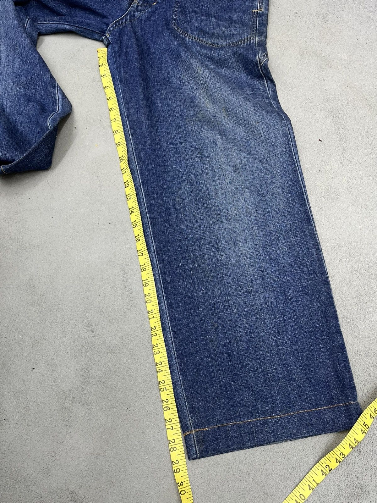 Marithe + Francois Girbaud 🔥MARITHE & FRANCOIS GIRBAUD BACKWARDS PATTERN BAGGY JEANS Size US 31 - 20 Thumbnail