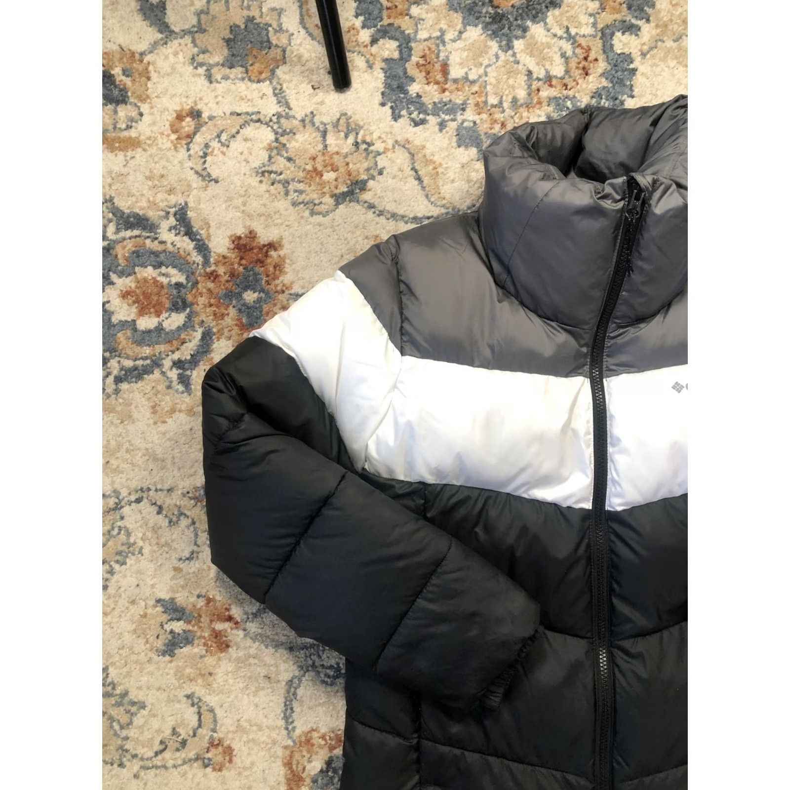 Vintage Columbia Jacket Women's Small Black Gray White Puffer Full Zip Insulated Warm Size S / US 4 / IT 40 - 3 Thumbnail