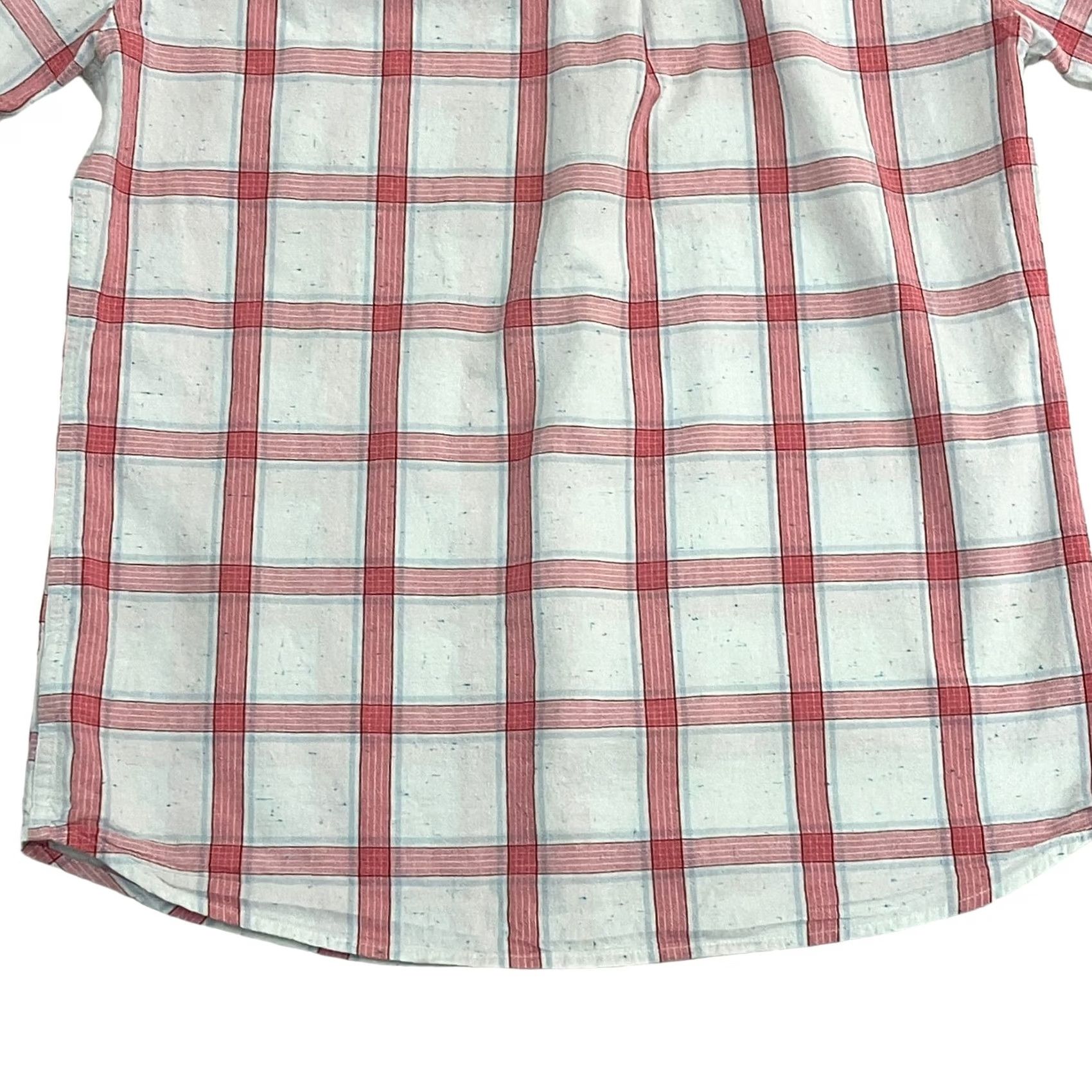 Levi's Levi's Shirt Mens Large Plaid Pink Short Sleeve Button Up Cotton Red Tab Size US L / EU 52-54 / 3 - 6 Thumbnail