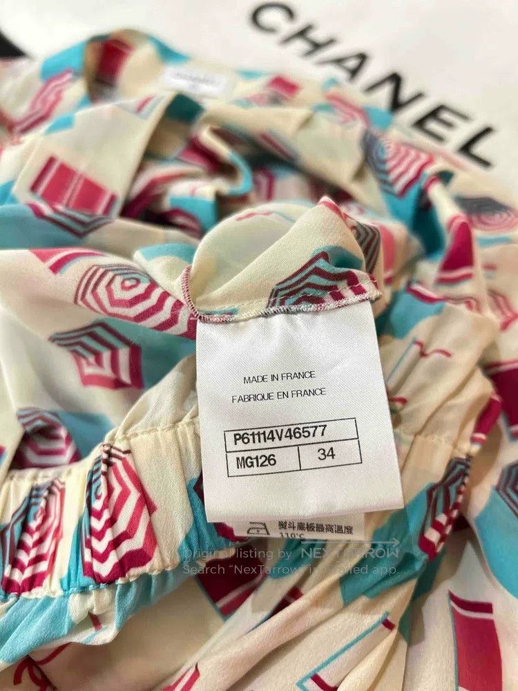 Chanel Chanel Beach series red and blue shell button graffiti dre Size XXS / US 00 / IT 34 - 7 Thumbnail