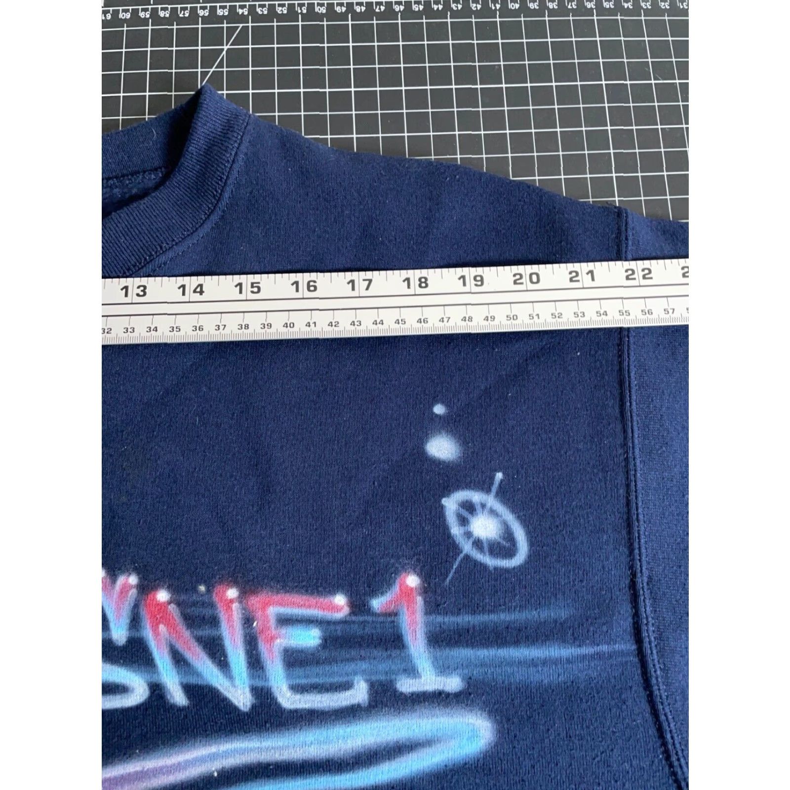 Soffe VINTAGE Soffe Heavy Sweats Sweatshirt Tennis Anyone Adult Large Dark Blue Graphic Print Crew Neck Long Sleeve Men’s Regular Pullover 90s Retro Size US L / EU 52-54 / 3 - 7 Thumbnail