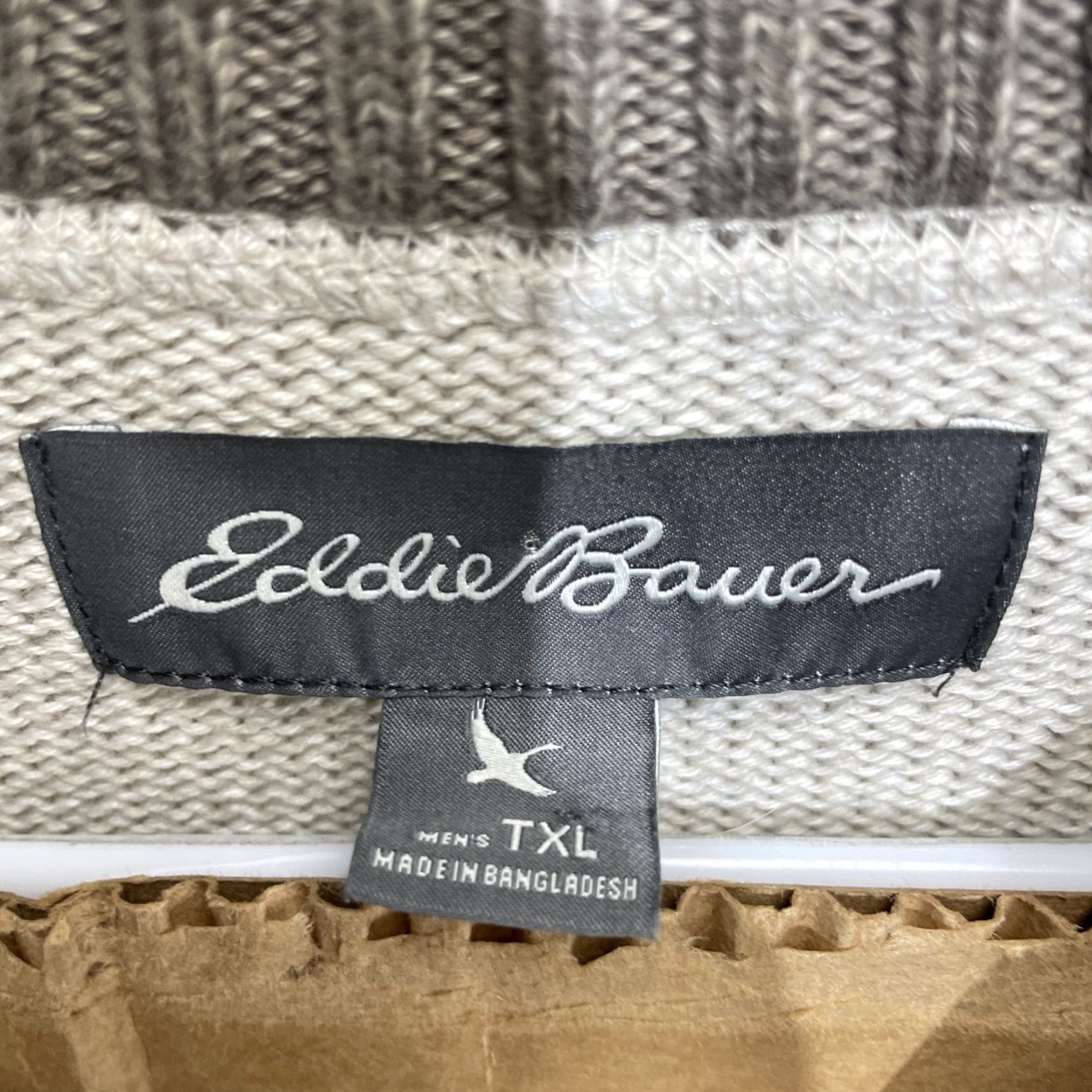 Eddie Bauer VINTAGE Eddie Bauer Knit 1/4 Zip Sweater Mens XL Beige Pullover Adult Size US XL / EU 56 / 4 - 2 Thumbnail