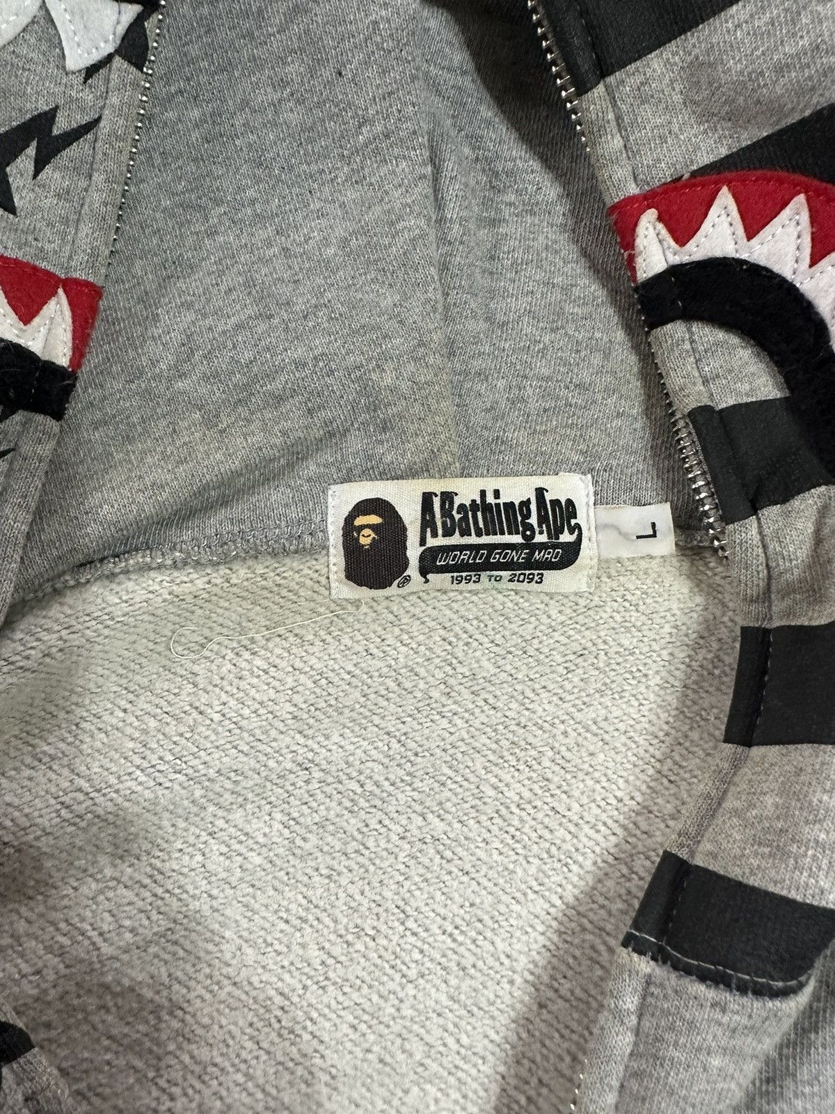 Bape Bape Sta Shark Full Zip Hoodie Size US L / EU 52-54 / 3 - 6 Thumbnail
