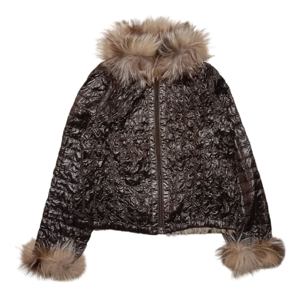 Golden Green Alligator Japan Faux Fur Vintage Shearling