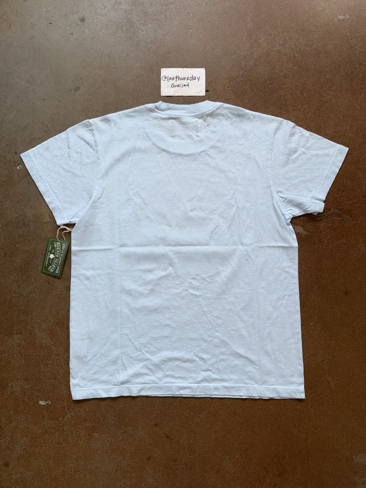DENIM TEARS Denim Tears Nightlife Tee Baby Blue Medium Size US M / EU 48-50 / 2 - 4 Thumbnail