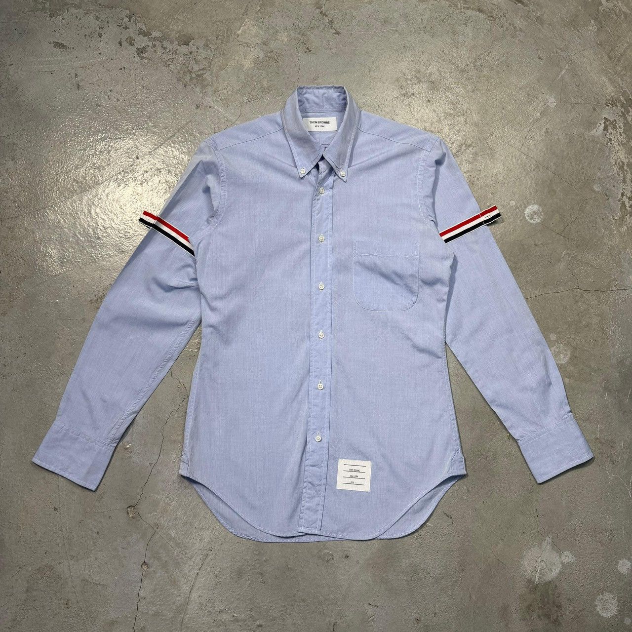 THOM BROWNE Classic Oxford Shirt with 4-Bar Sleeve