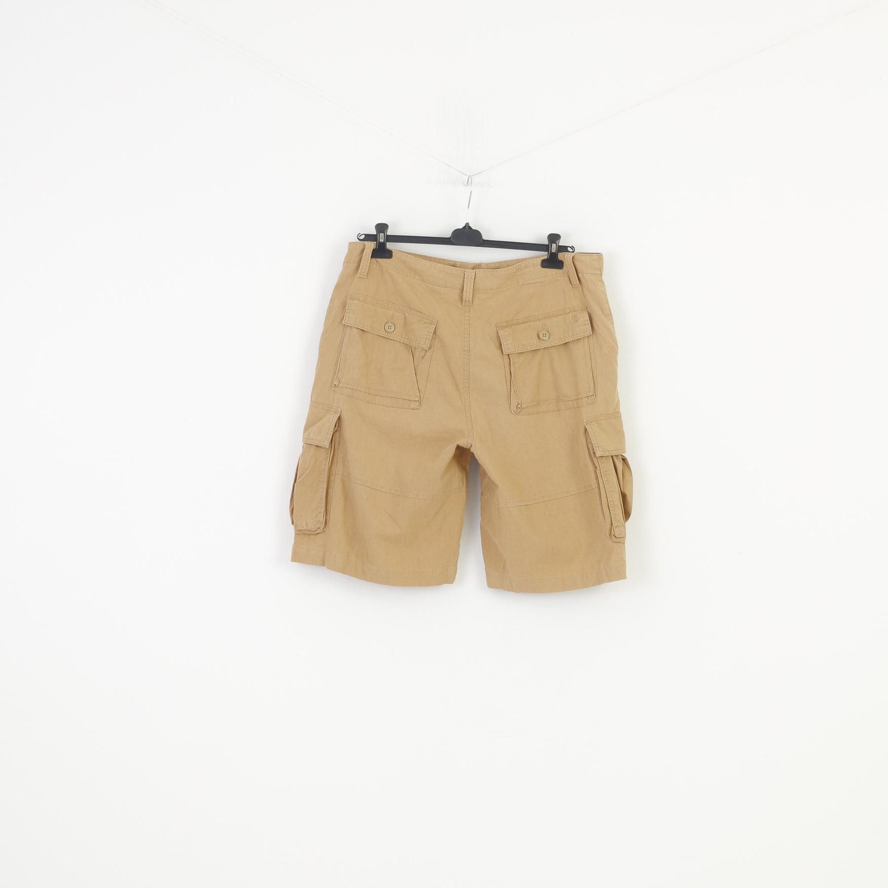 Timberland Timberland Men 36 Short Beige Linen Summer 10172 Size US 36 / EU 52 - 7 Thumbnail
