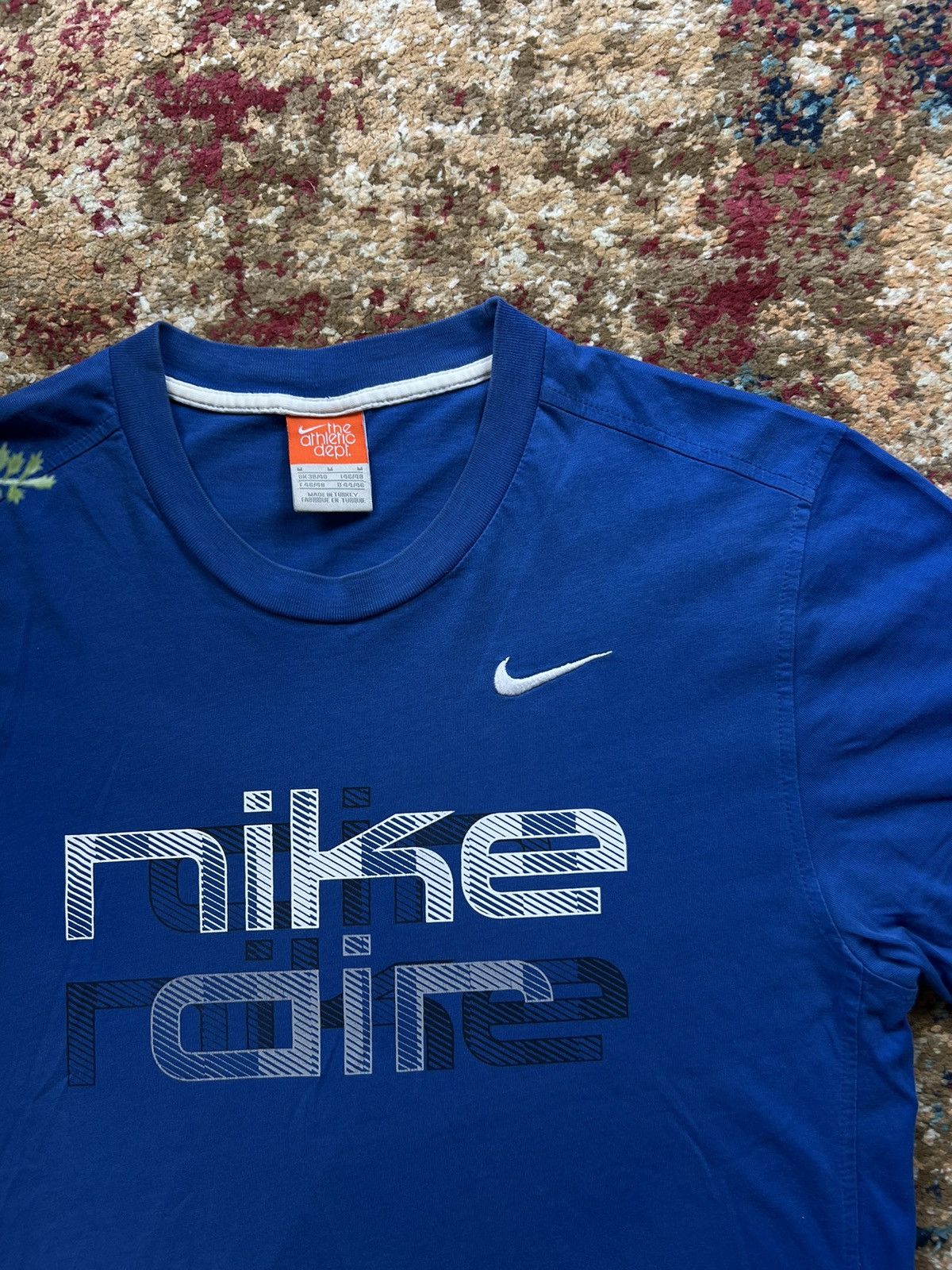 Nike × Vintage NIKE AIR RETRO T-SHIRT BIG CENTRAL LOGO SWOOSH Y2K 90’s Size US M / EU 48-50 / 2 - 2 Thumbnail