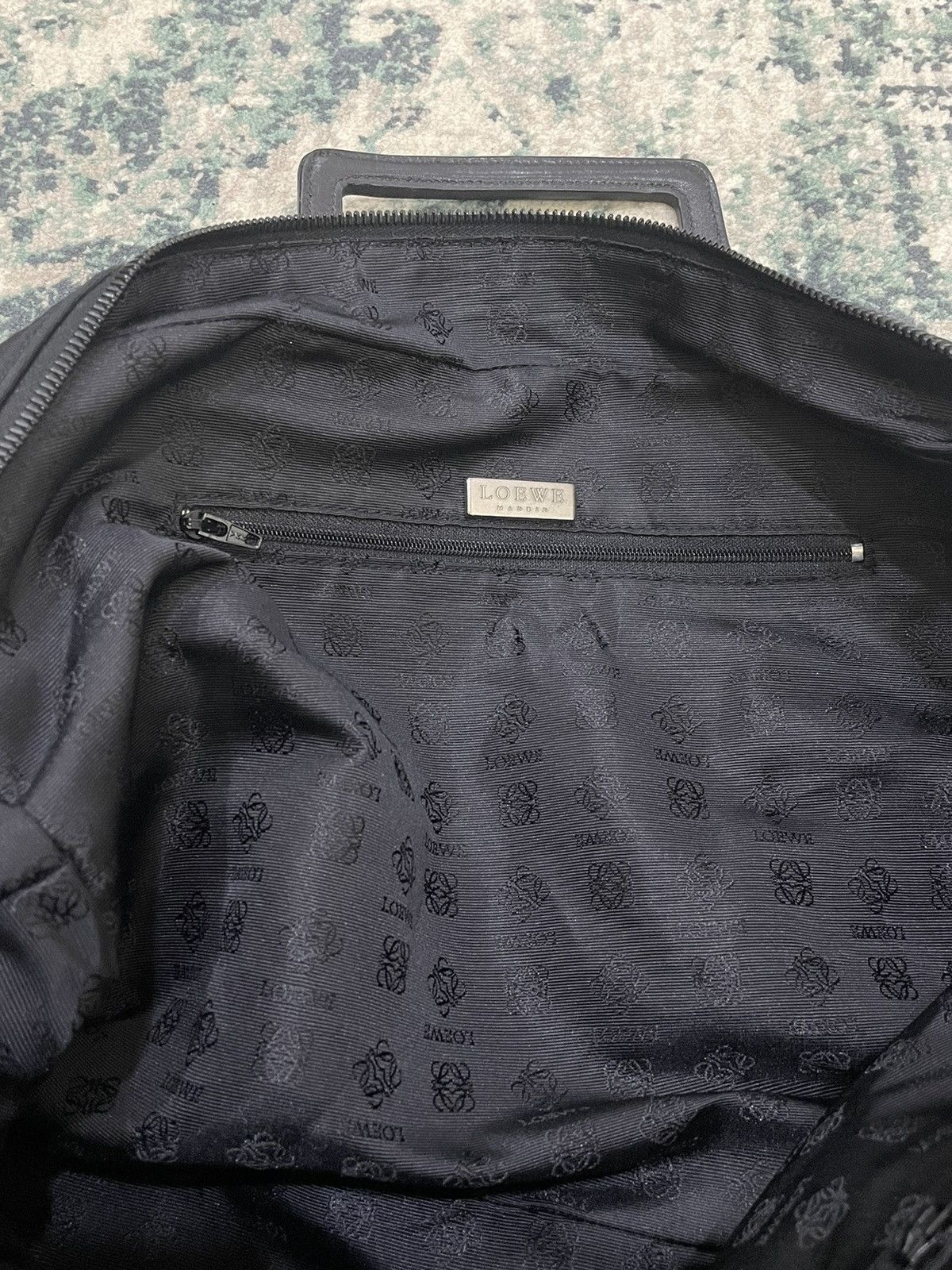 Loewe Loewe Black Nylon Leather Handle Travel Bag Size ONE SIZE - 5 Thumbnail