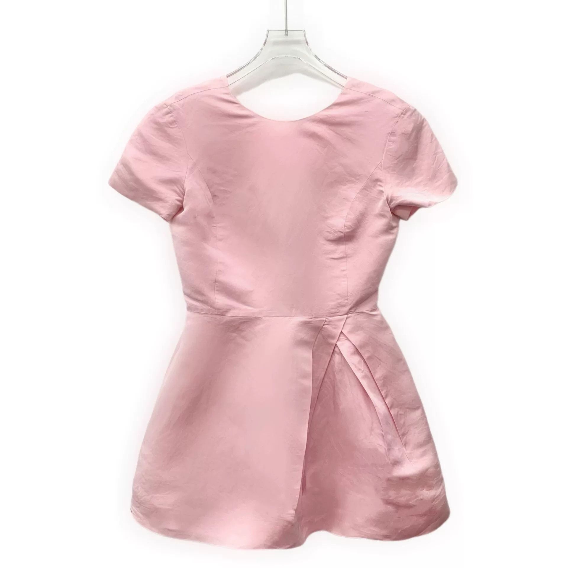 Dior pink silk short sleeve dress by dior Size S / US 4 / IT 40 - 1 Thumbnail